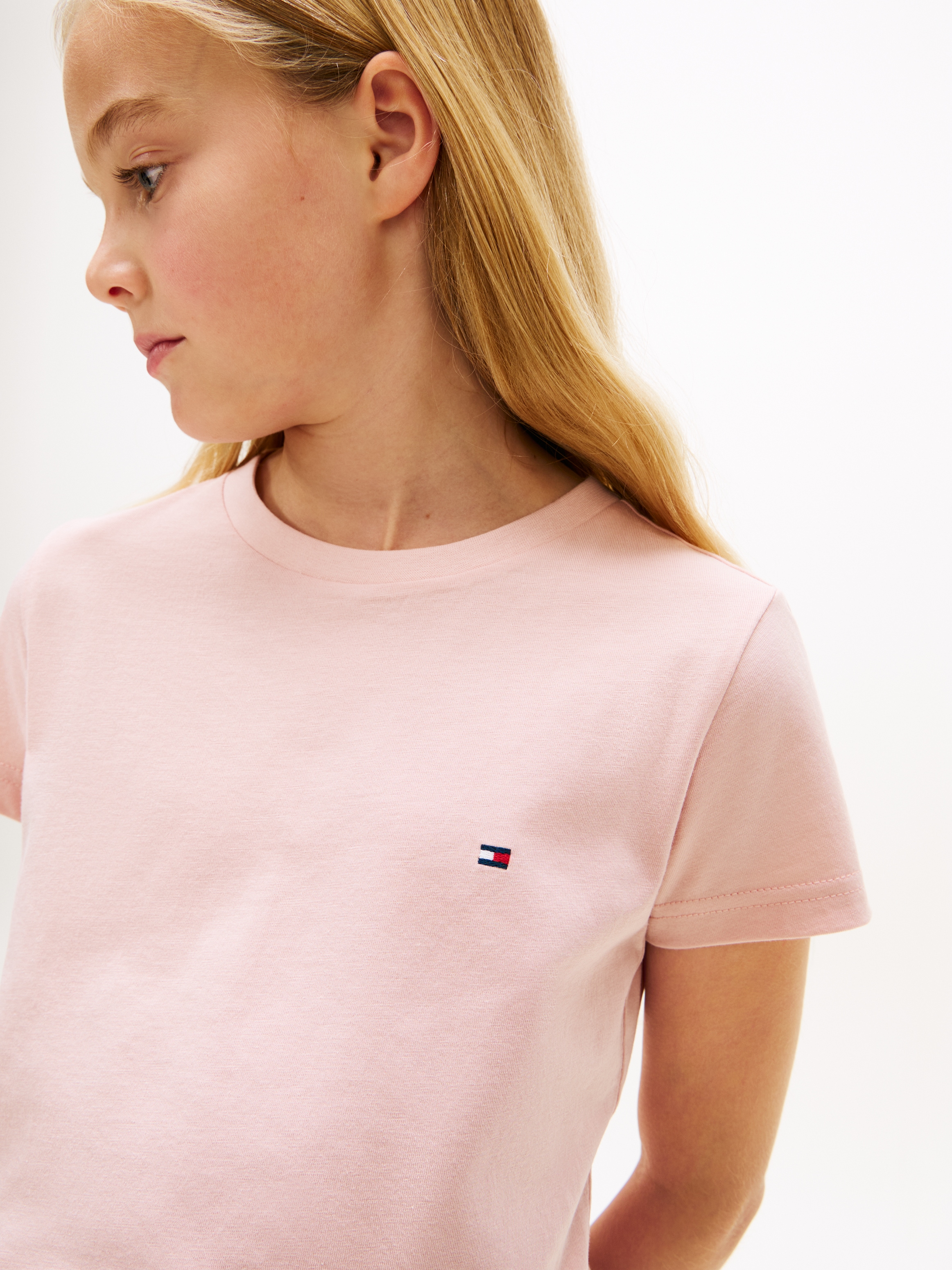 Tommy Hilfiger Underwear T-shirt »2P CN TEE mit Stickerei und Rundhals im 2er-Pack« Paquet, pack de 2, 2 uni, décontracté, coupe régulière, coton, col rond