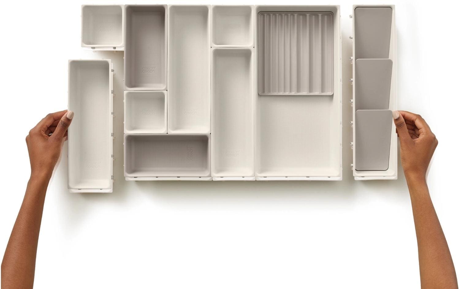 Joseph Joseph Organiseur de maquillage »Viva« 12-teilig, Make-up-Organizer, Schubladenaufbewahrung, Modularsystem