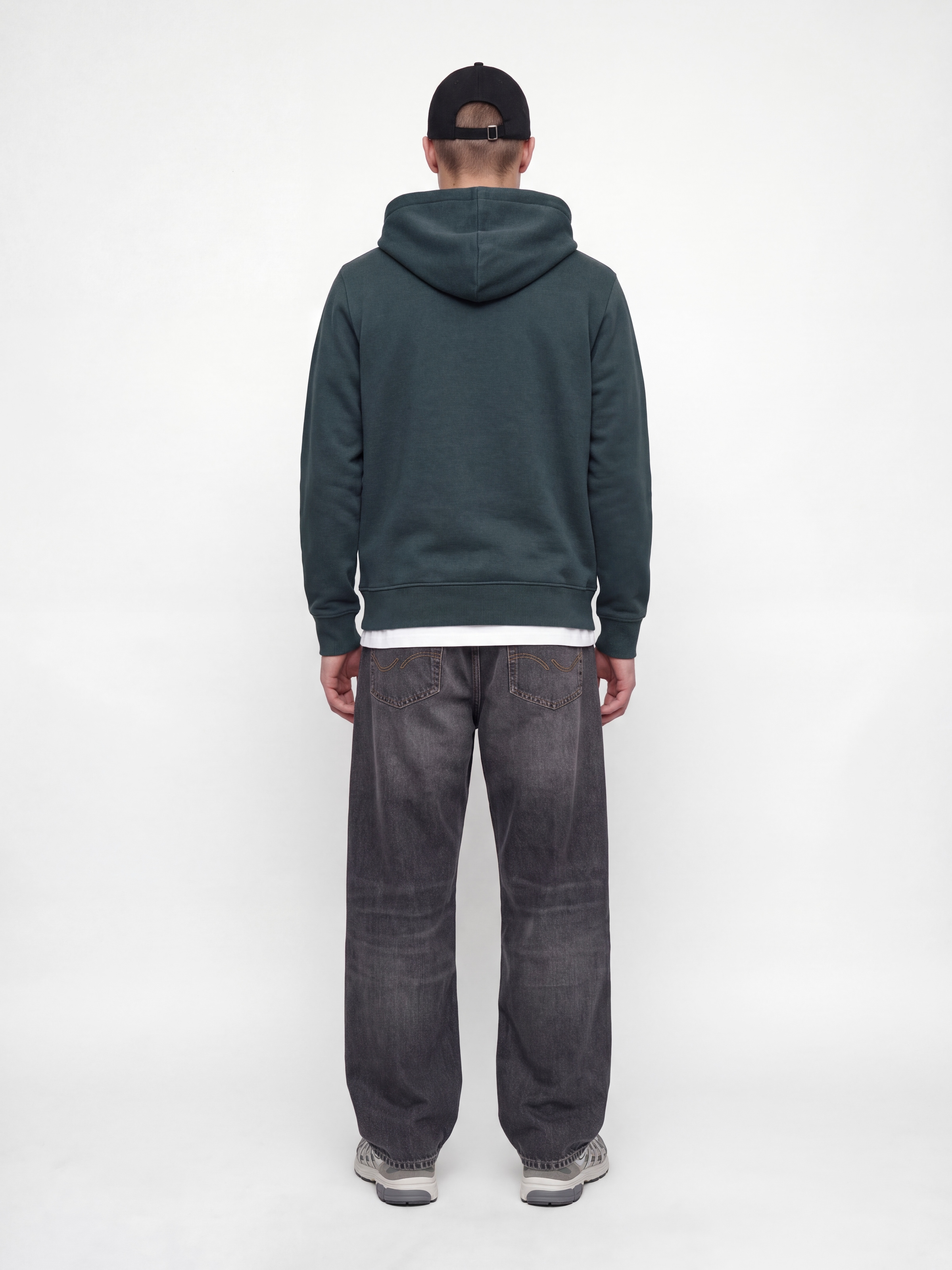 Jack & Jones Kapuzensweatshirt »JJMUNK SWEAT HOOD«, Materialmix, regular fit
