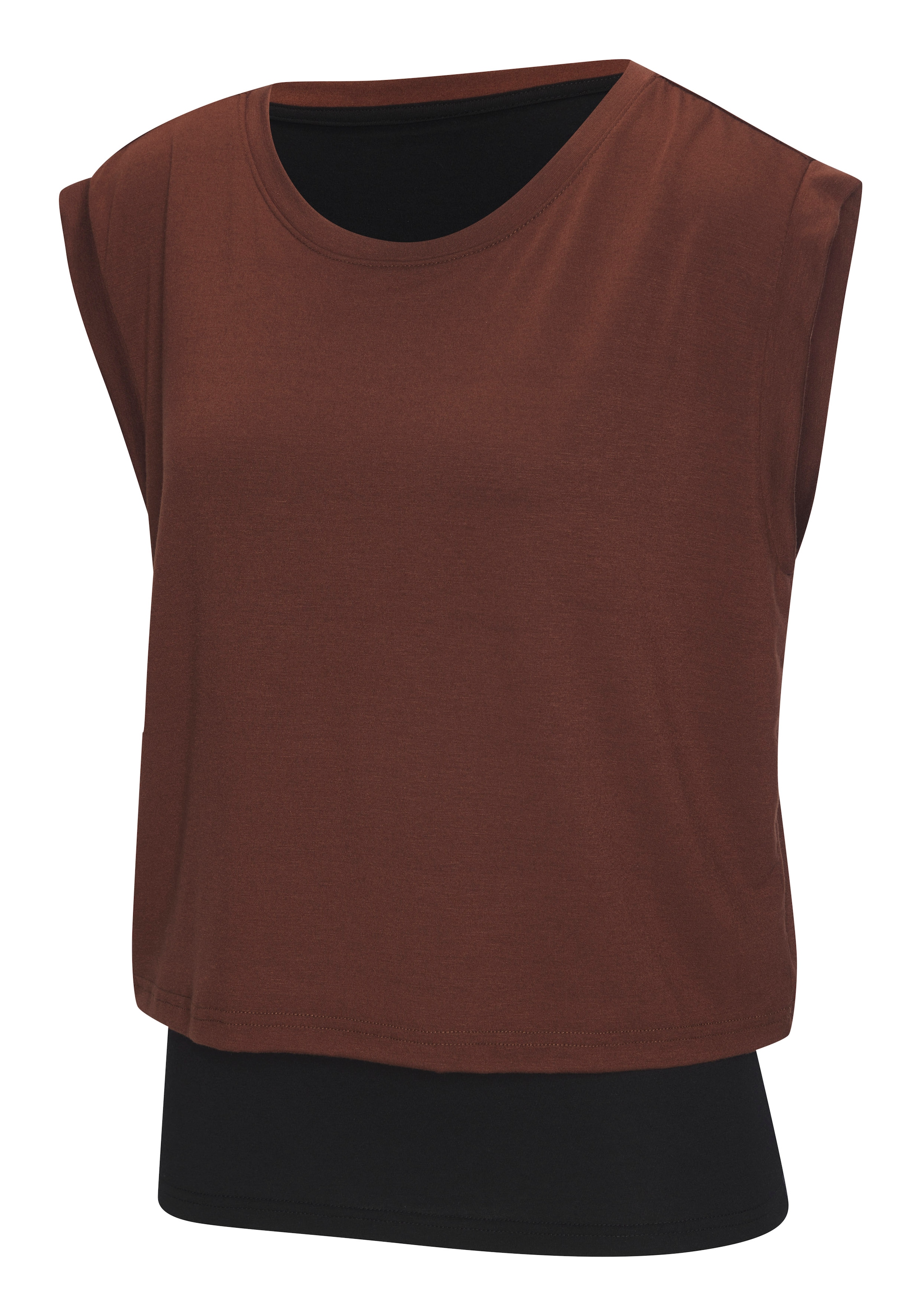 LASCANA ACTIVE 2-in-1-Shirt »Tropical« im doppellagigen Look