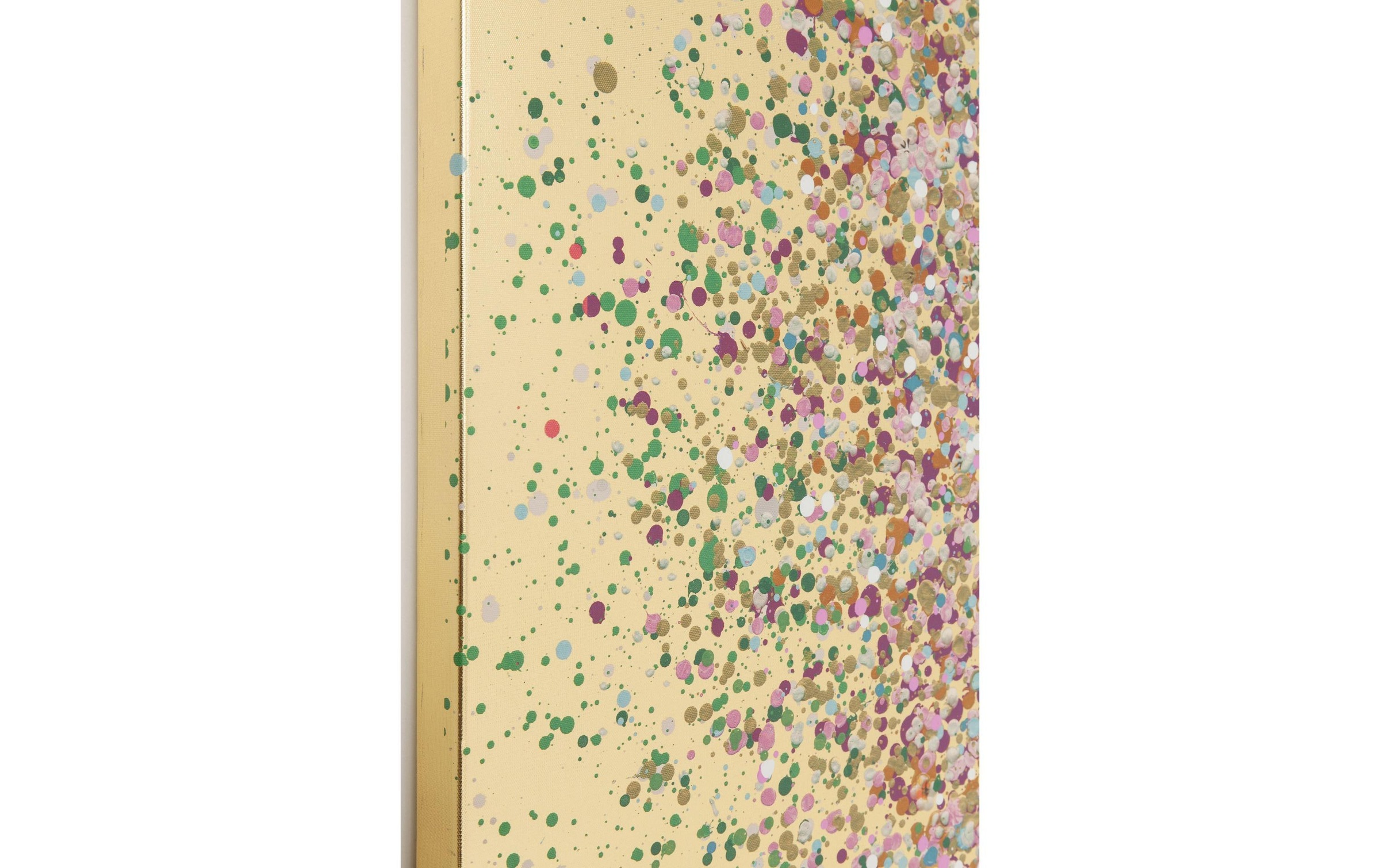 Kare Design Wandbild »Touched Flower Boat 100 x 80 cm, Gold/Pink«