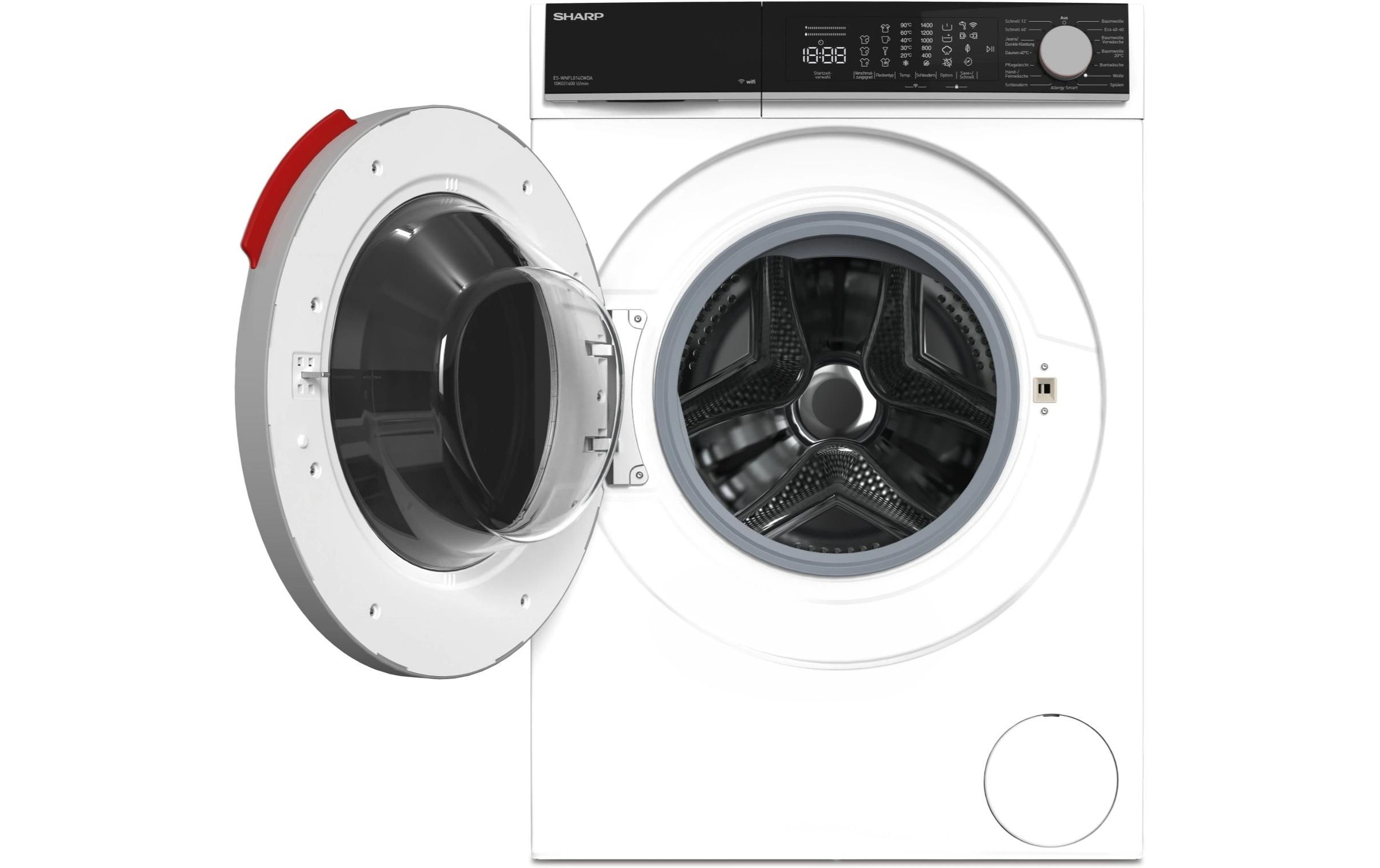   Waschmaschine »ES-WNFL014CWDA-CH Links« 10 kg 1400 U/min