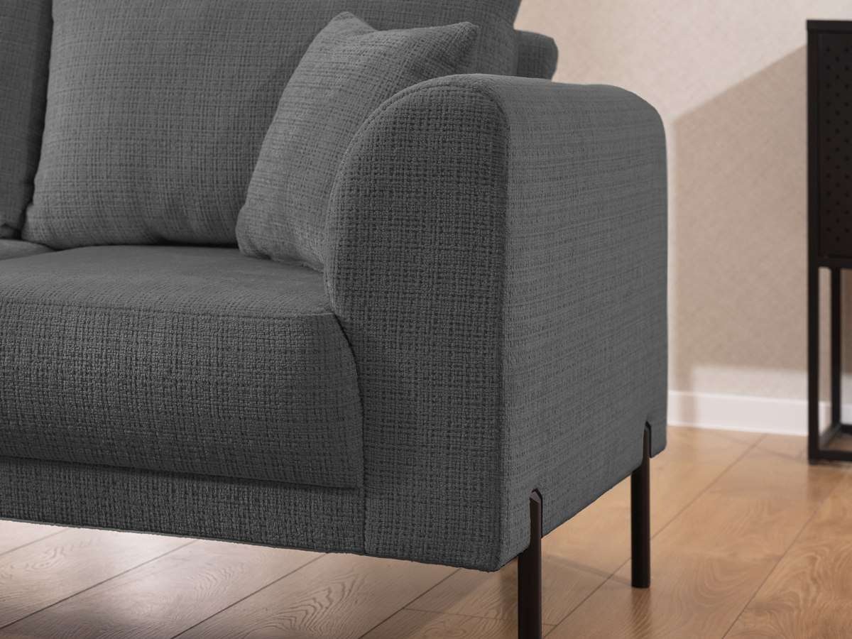 Home affaire Canapé d'angle »NELLIA L-Form mit Ottomane rechts oder links bestellbar, Breite 231 cm« enthält 5 Rückenkissen, angenehmen Sitzkomfort, belastbar bis 480kg