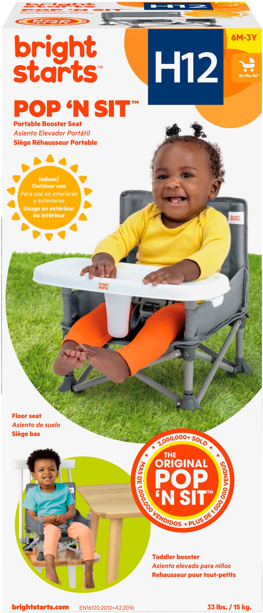 Bright Starts Siège de table »Pop ‘N Sit™ Portable Booster Seat«