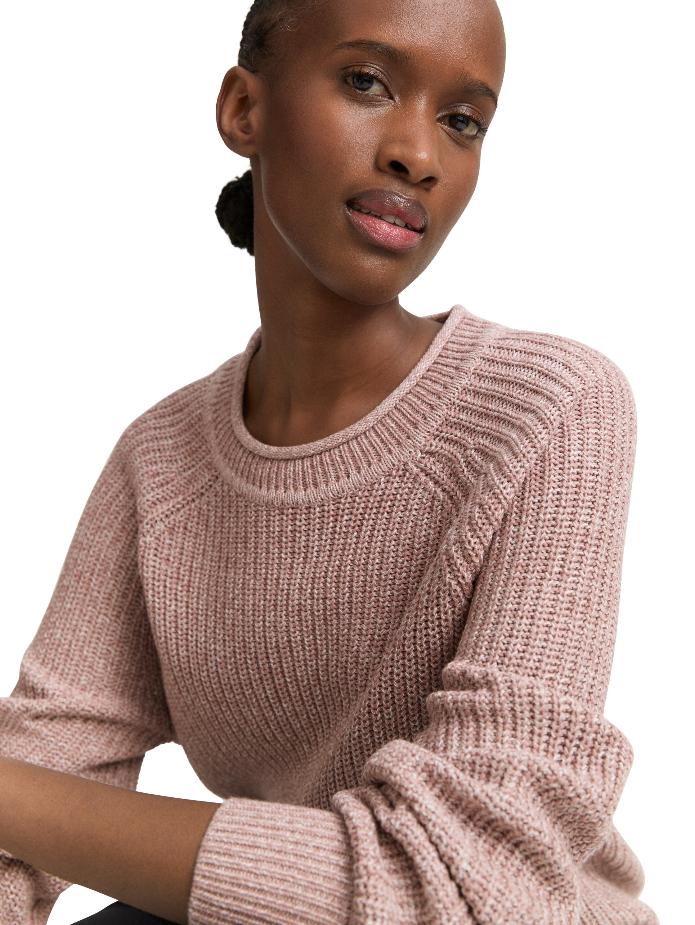 TOM TAILOR Denim Strickpullover mit Strick-Struktur