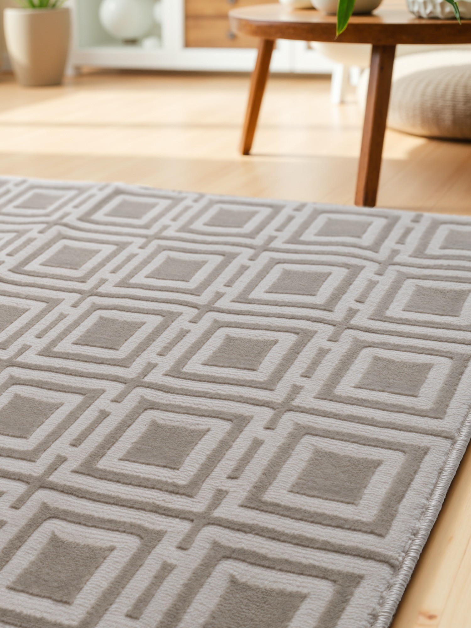 ELLE DECORATION Designteppich »Howlite« rechteckig 9 mm Höhe Wohnzimmer, Schlafzimmer, Läufer, Hoch-Tief Effekt, Flur, Glanz