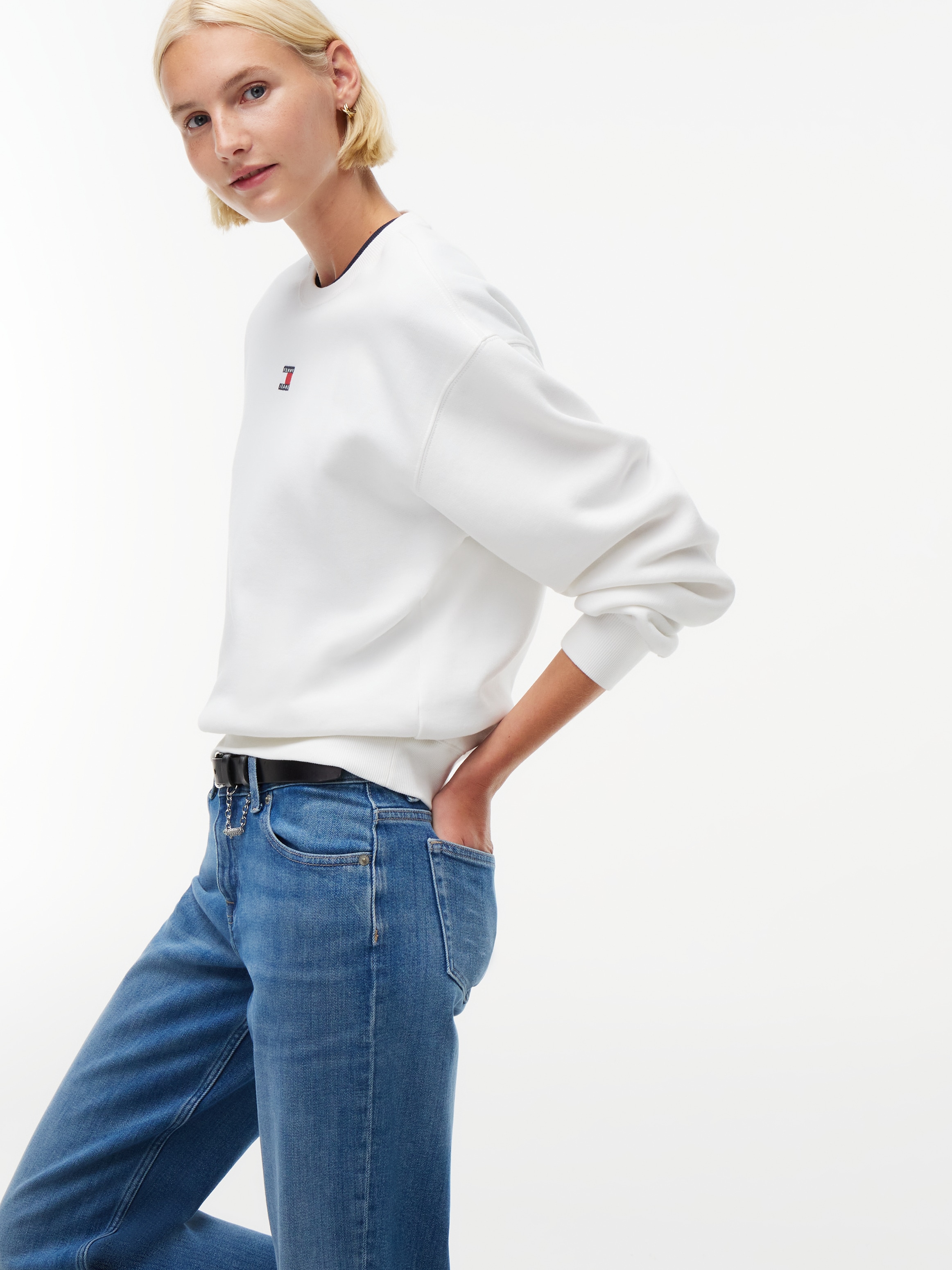 Tommy Jeans Jeans droit »SOPHIE LOW RISE STRAIGHT DJ5137« mélange de coton, coupe droite