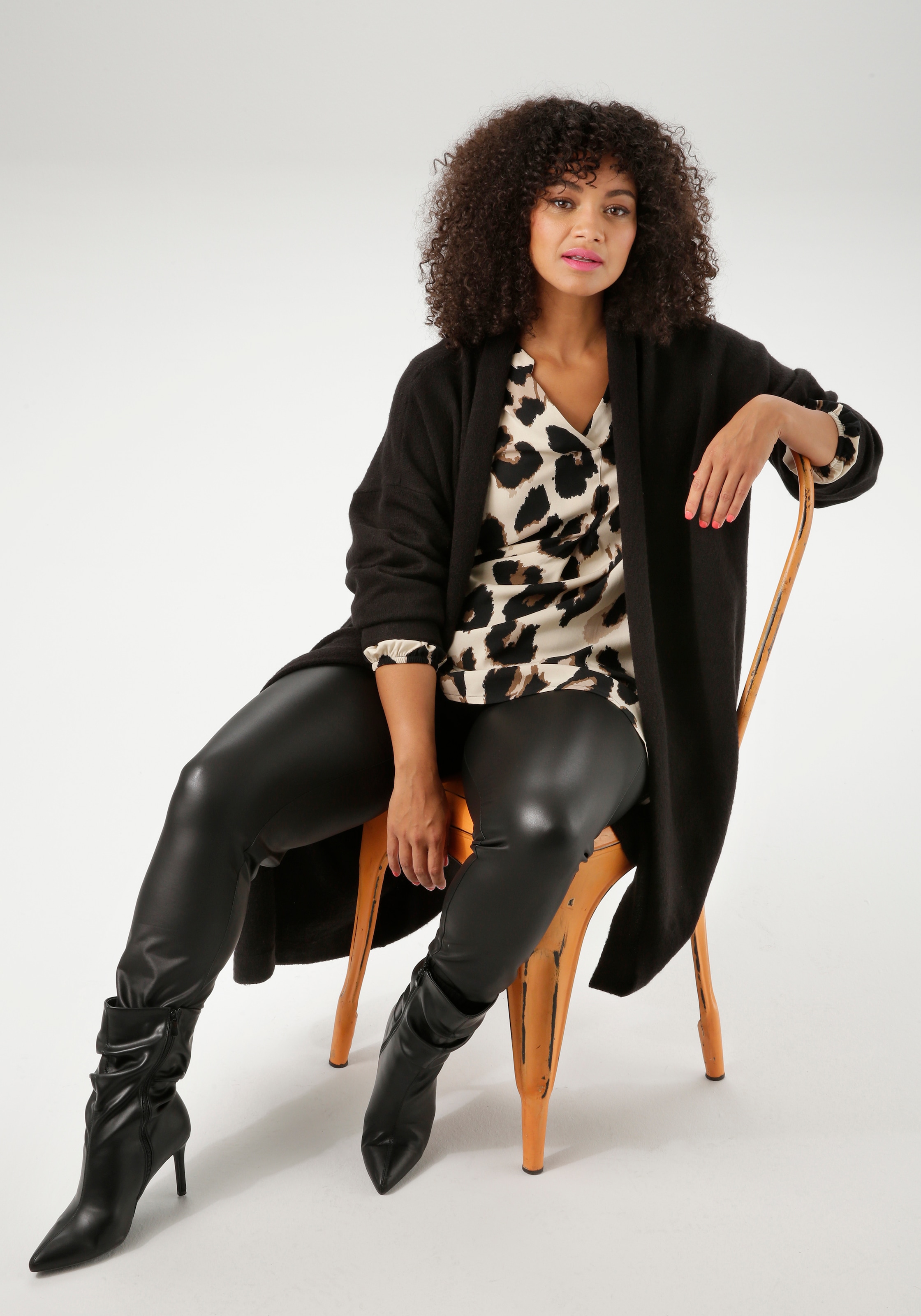 Aniston PLUS Veste en tricot in kuscheliger Qualität