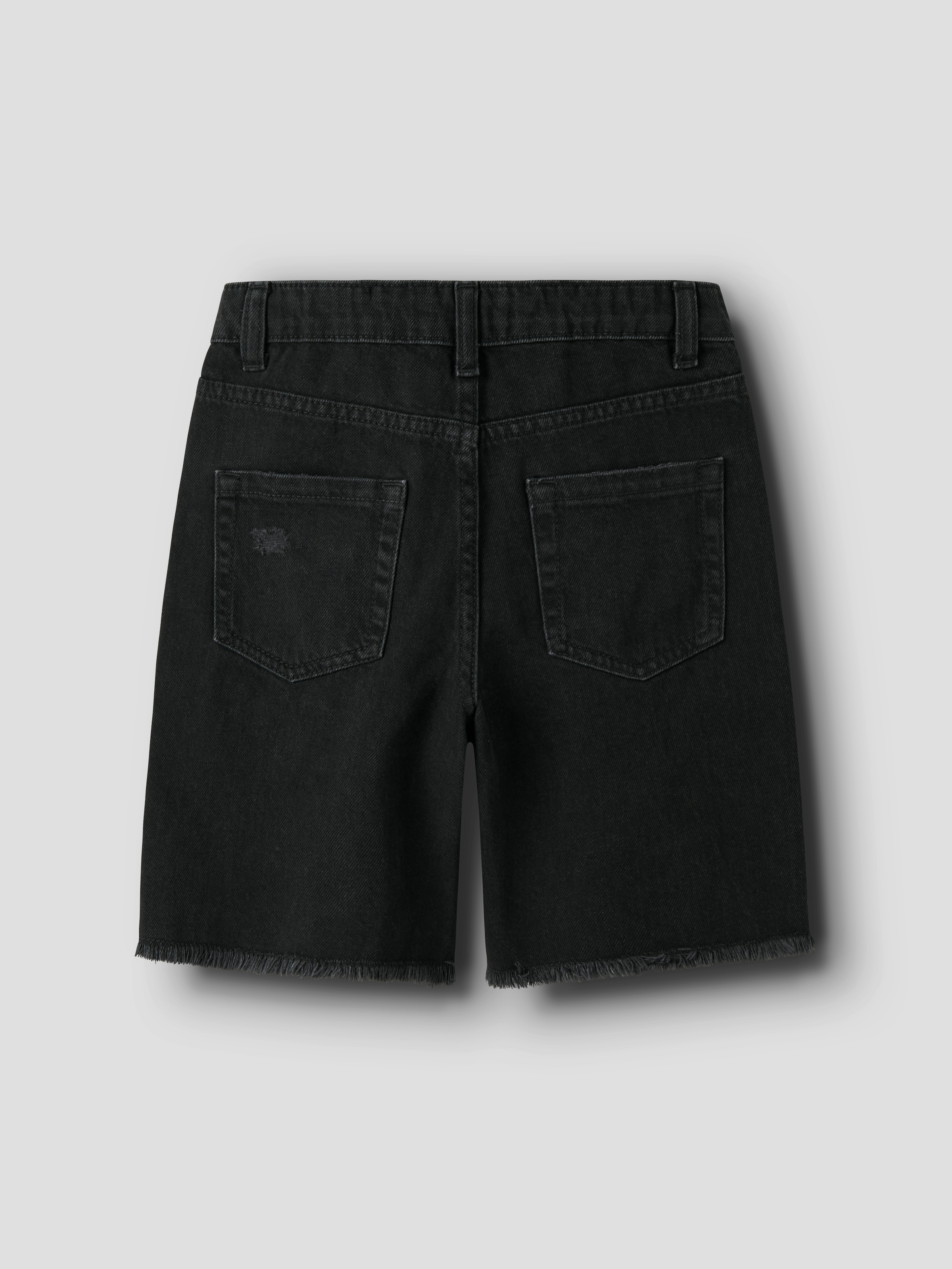 Name It Bermuda en jean »NKFBELLA HW WIDE DNM SHORTS 1488-BE NOOS« Coton, ourlet effiloché