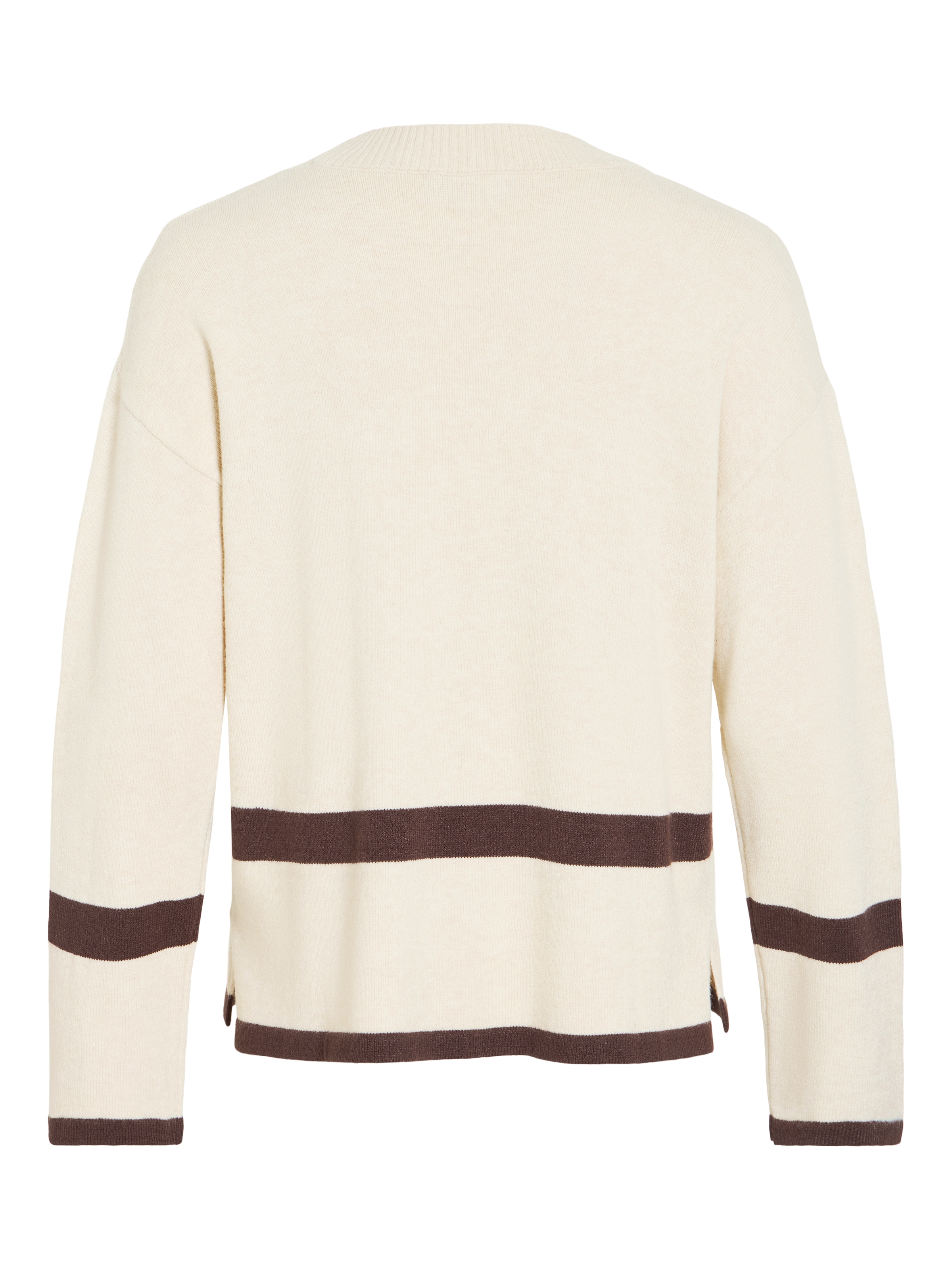 Vila Rundhalspullover »VIRIL O-NECK OVERSIZE L/S KNIT TOP- NOOS« Materialmix, oversize