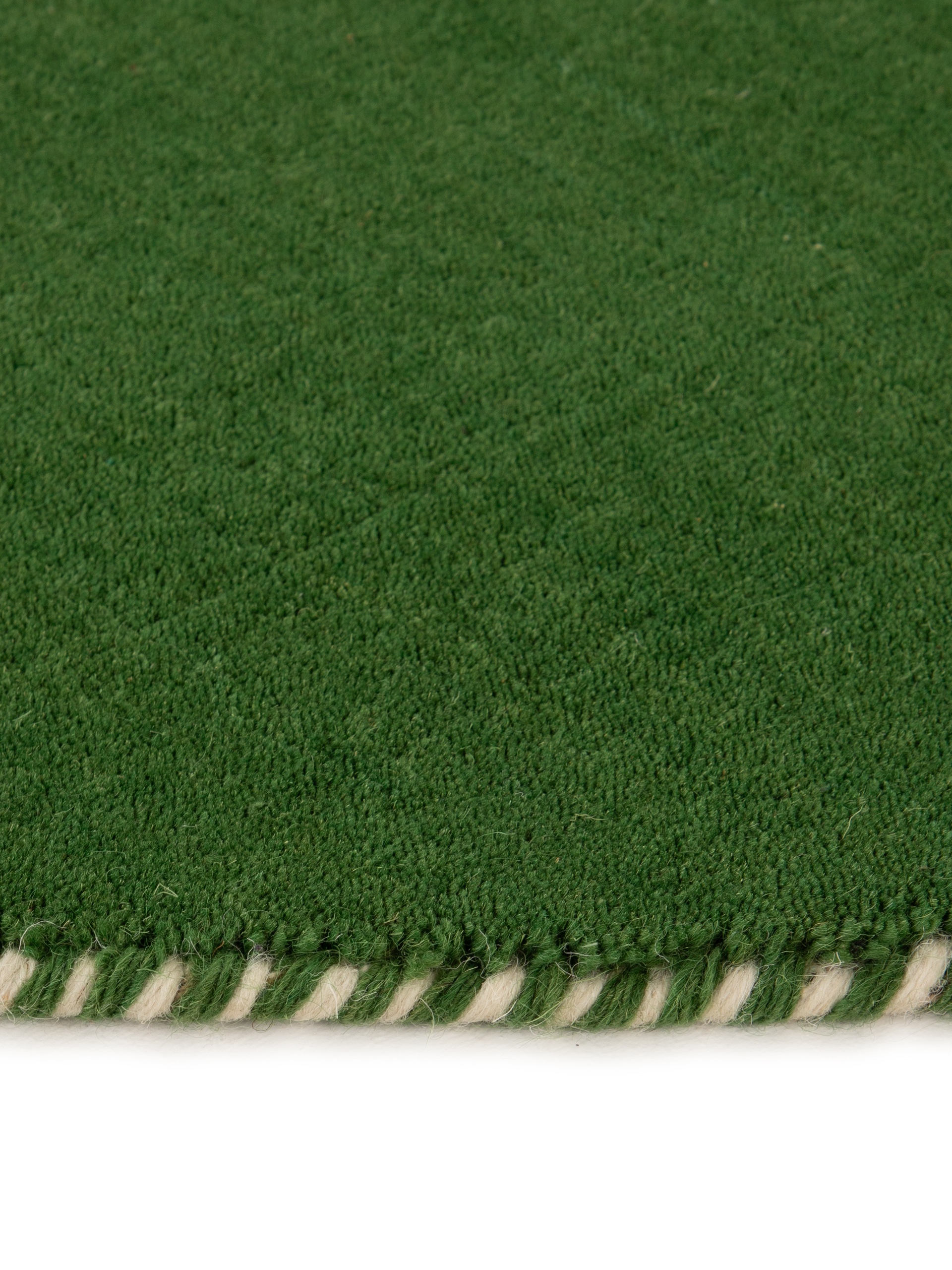 carpetfine Tapis en laine »Gabbeh Lola Uni« Rond 14 mm Höhe mit natürlichem Pflanzenmaterial von Hand gewebt, auch als Läufer