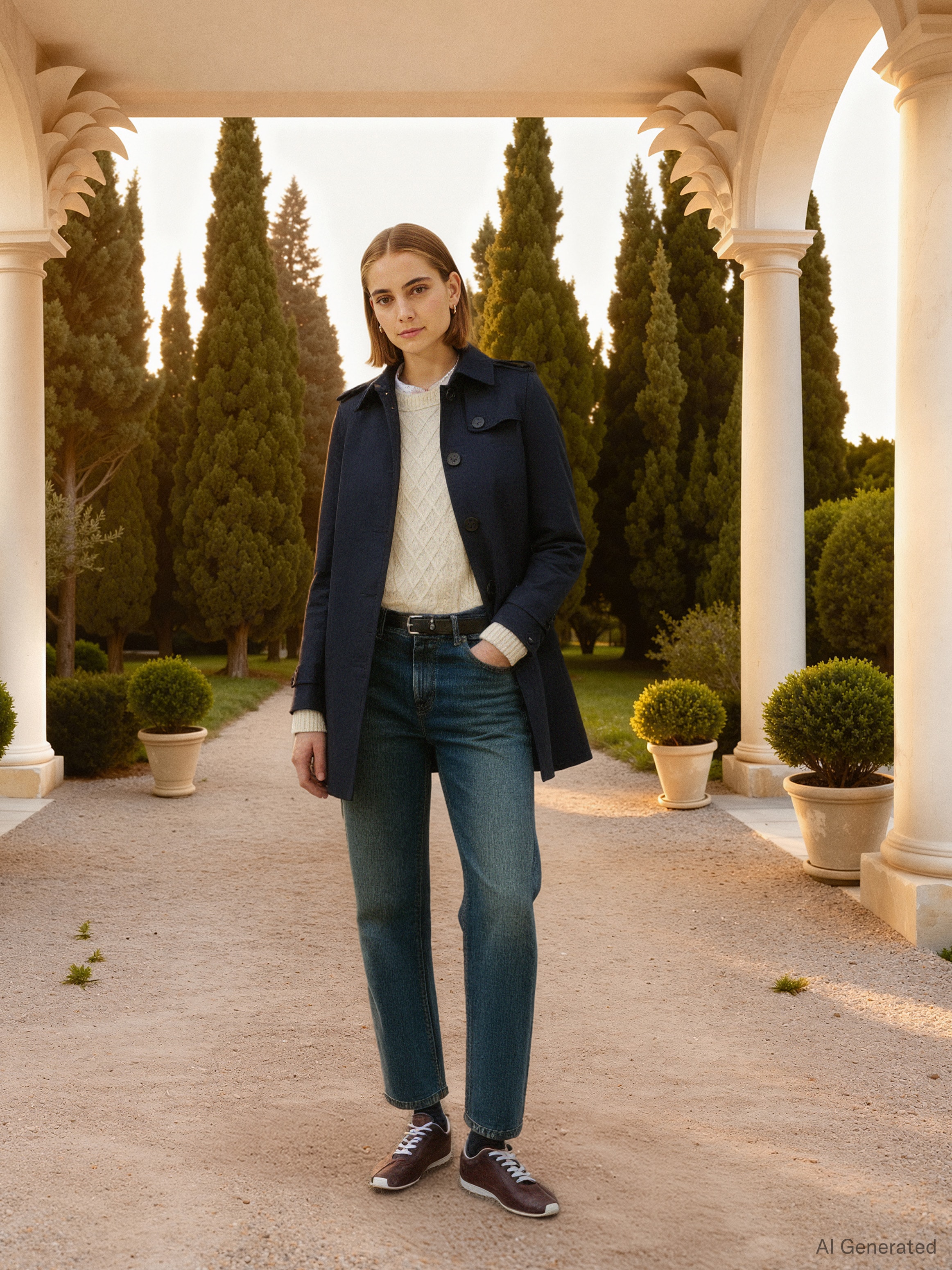 Tommy Hilfiger Veste longue »HERITAGE SINGLE BREASTED TRENCH« avec les détails typiques du trench-coat
