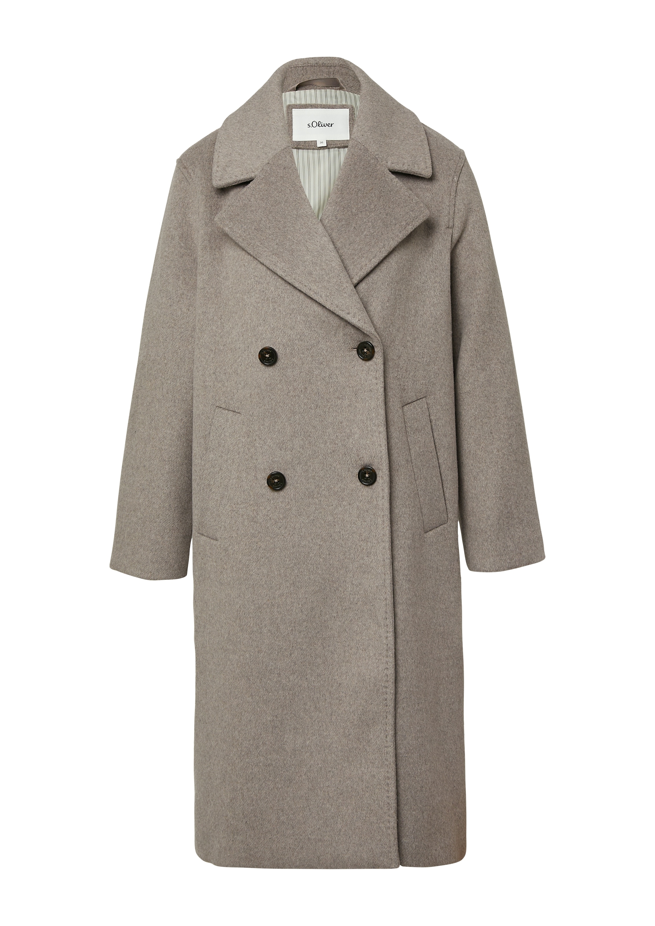 s.Oliver Manteau en laine , mit Reverskragen und doppelter Knopfleiste

