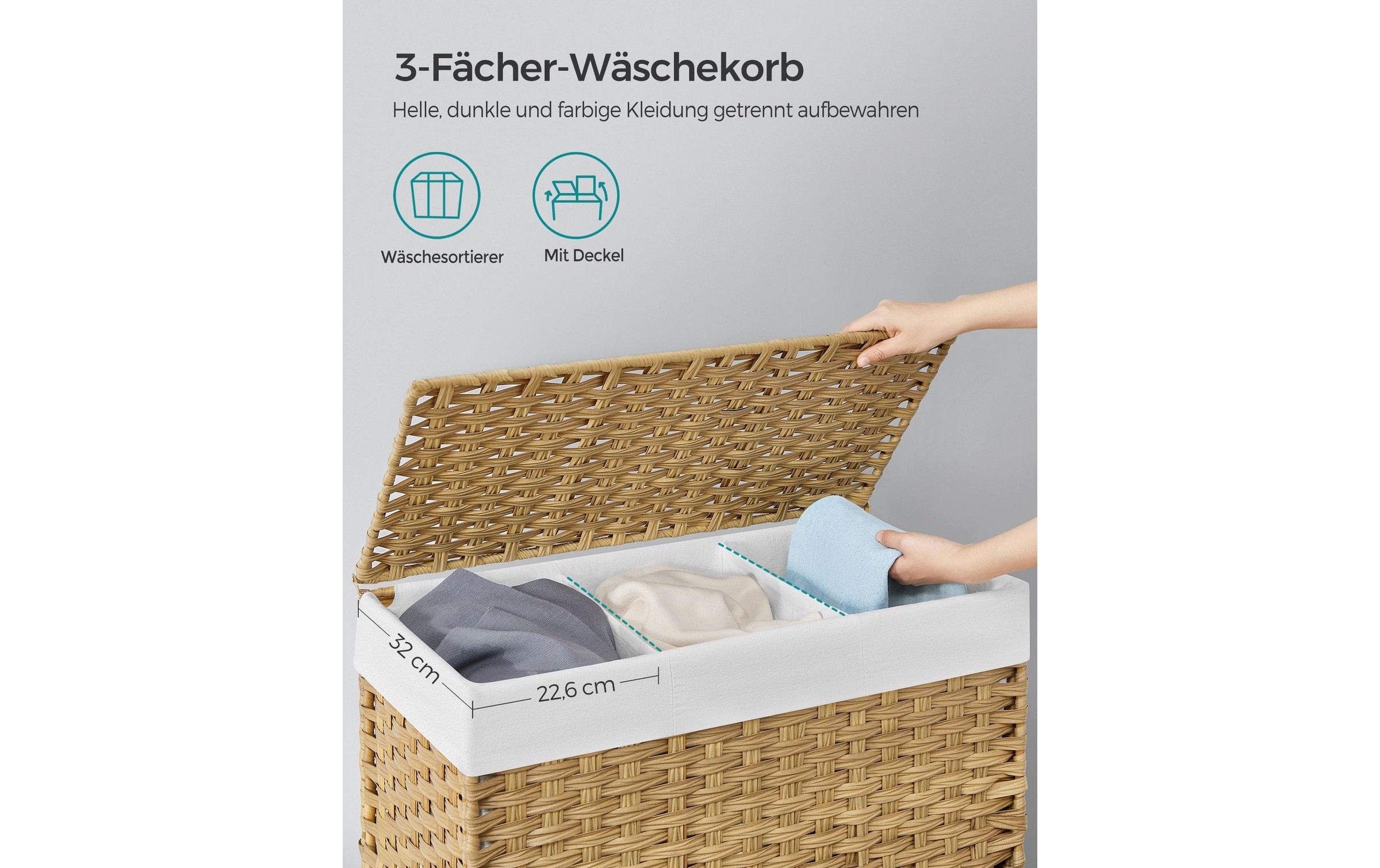 SONGMICS Wäschekorb »160 l«