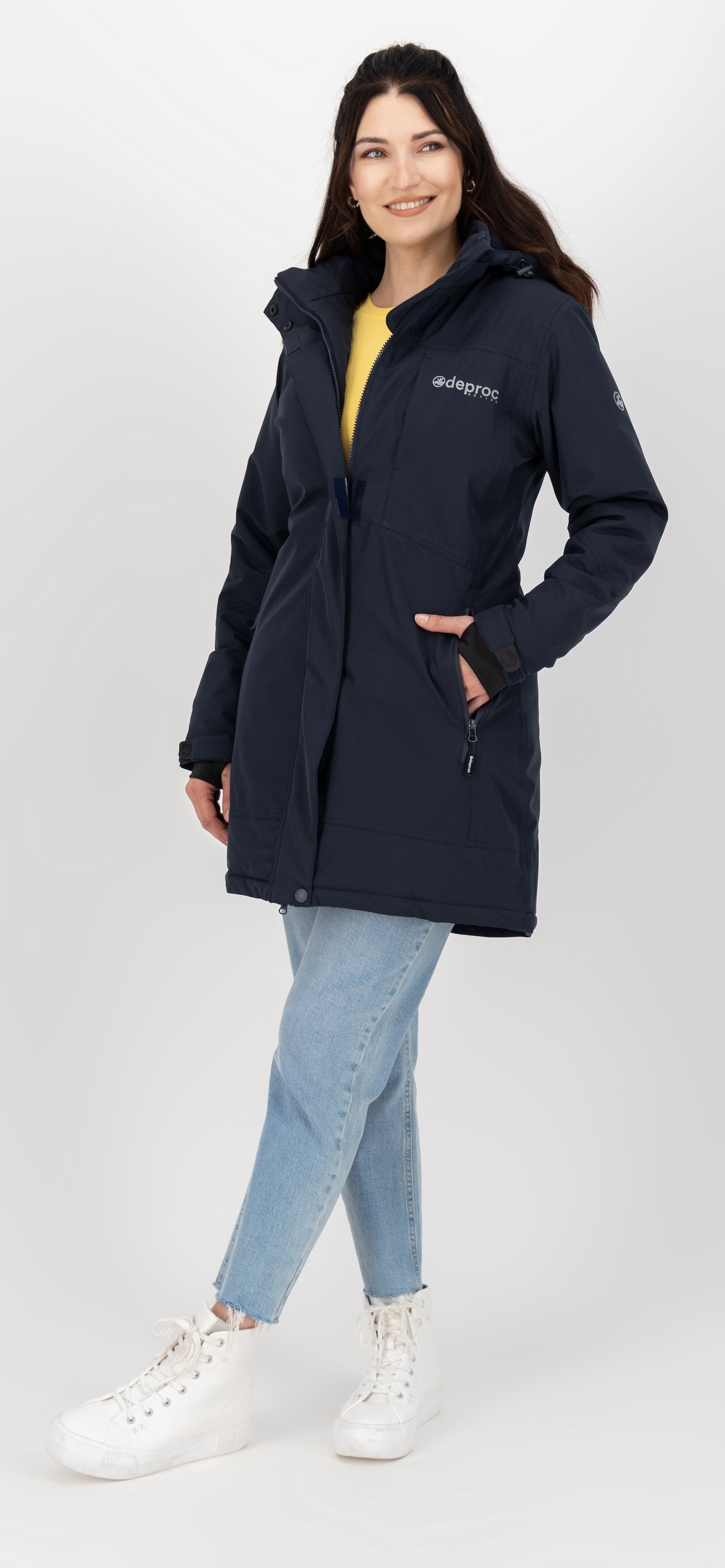 DEPROC Active Winterjacke »MONTREAL LONG WMN« auch in Grossen Grössen erhältlich