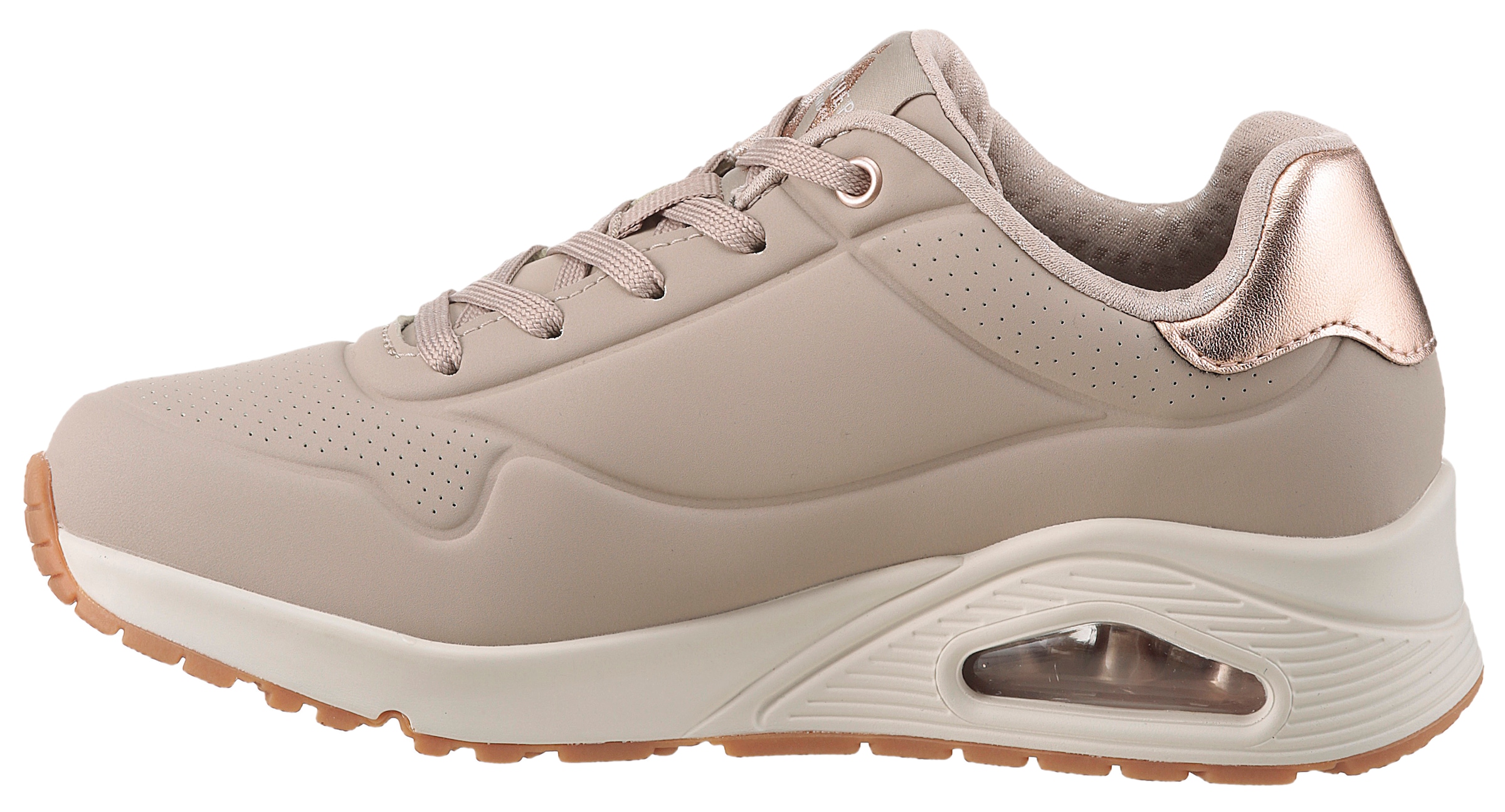 Skechers Sneaker »UNO GOLDEN AIR«  Freizeitschuh, Halbschuh, Schnürschuh mit Metallic-Einsatz