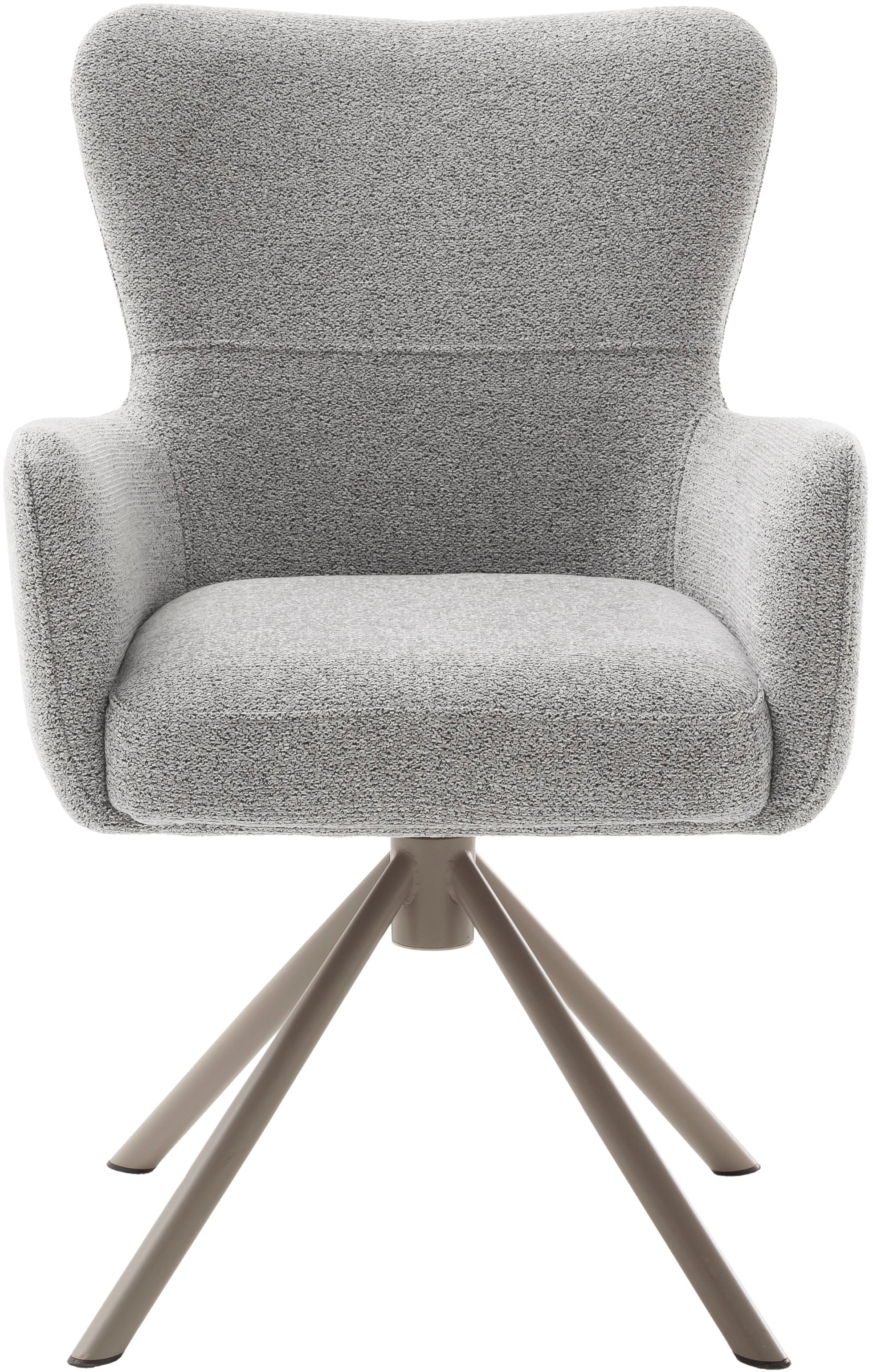 MCA furniture Chaise à 4 pieds (Ensemble) 2 cuisTaschenfederkern, 360° drehbar
