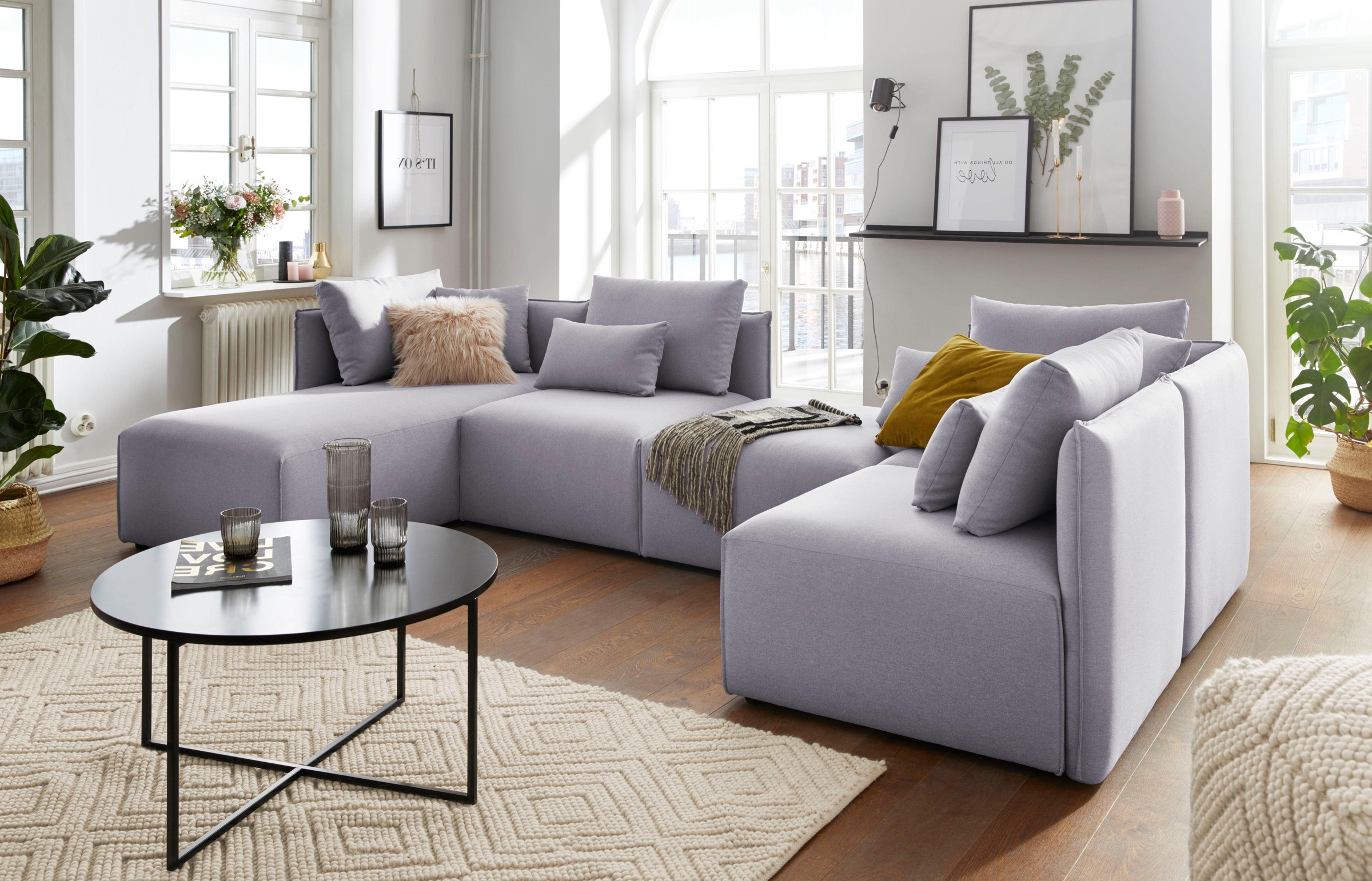 GOODproduct Wohnlandschaft »Nöre U-Form« 5 Teile, in vielen Bezugsqualitäten und Farben s. auch "Nöre"