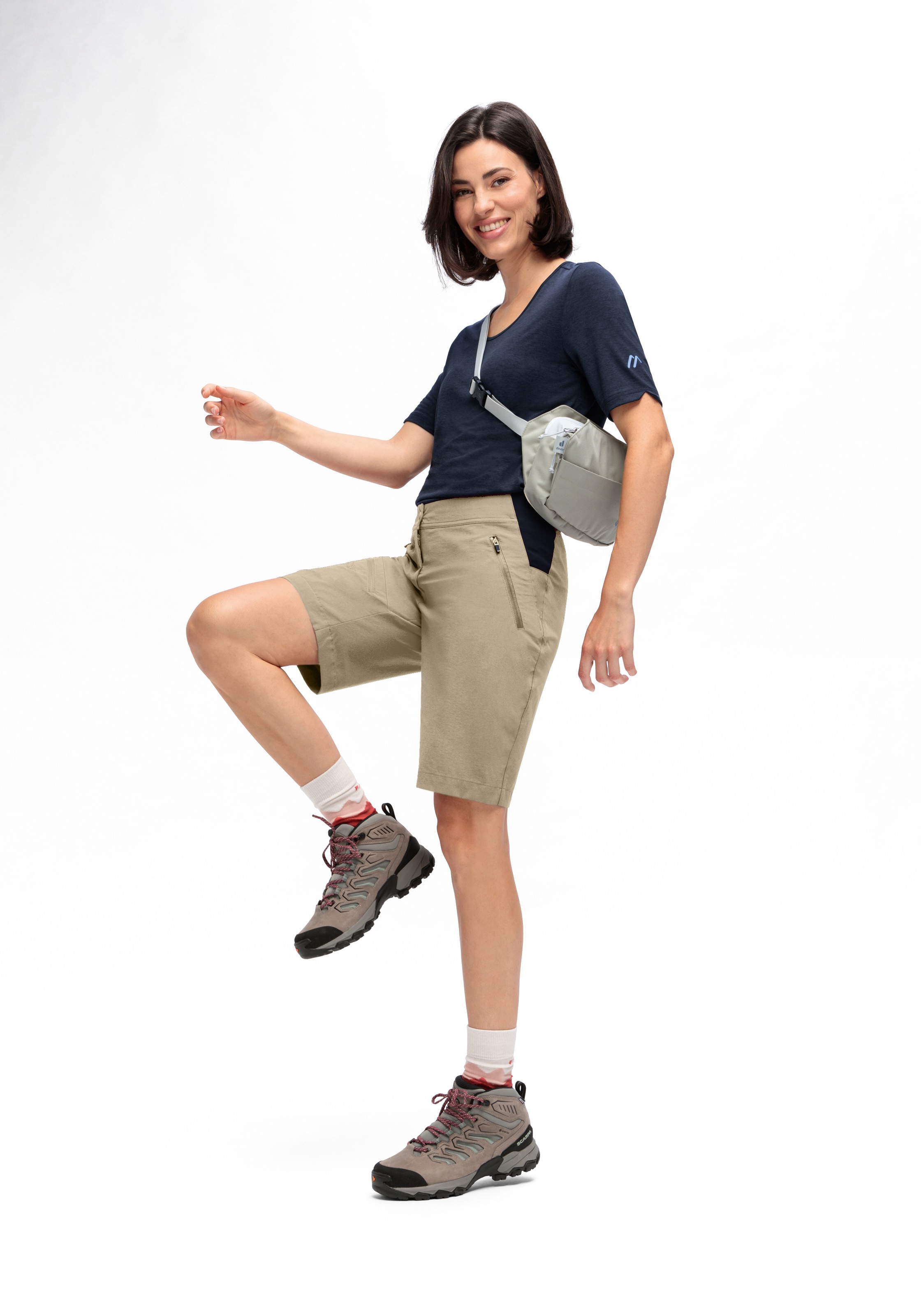Maier Sports Pantalon de plein air »Inara Short Vario«  Damen Shorts, kurze Wanderhose, Outdoor-Hose, 4 Taschen, Regular Fit