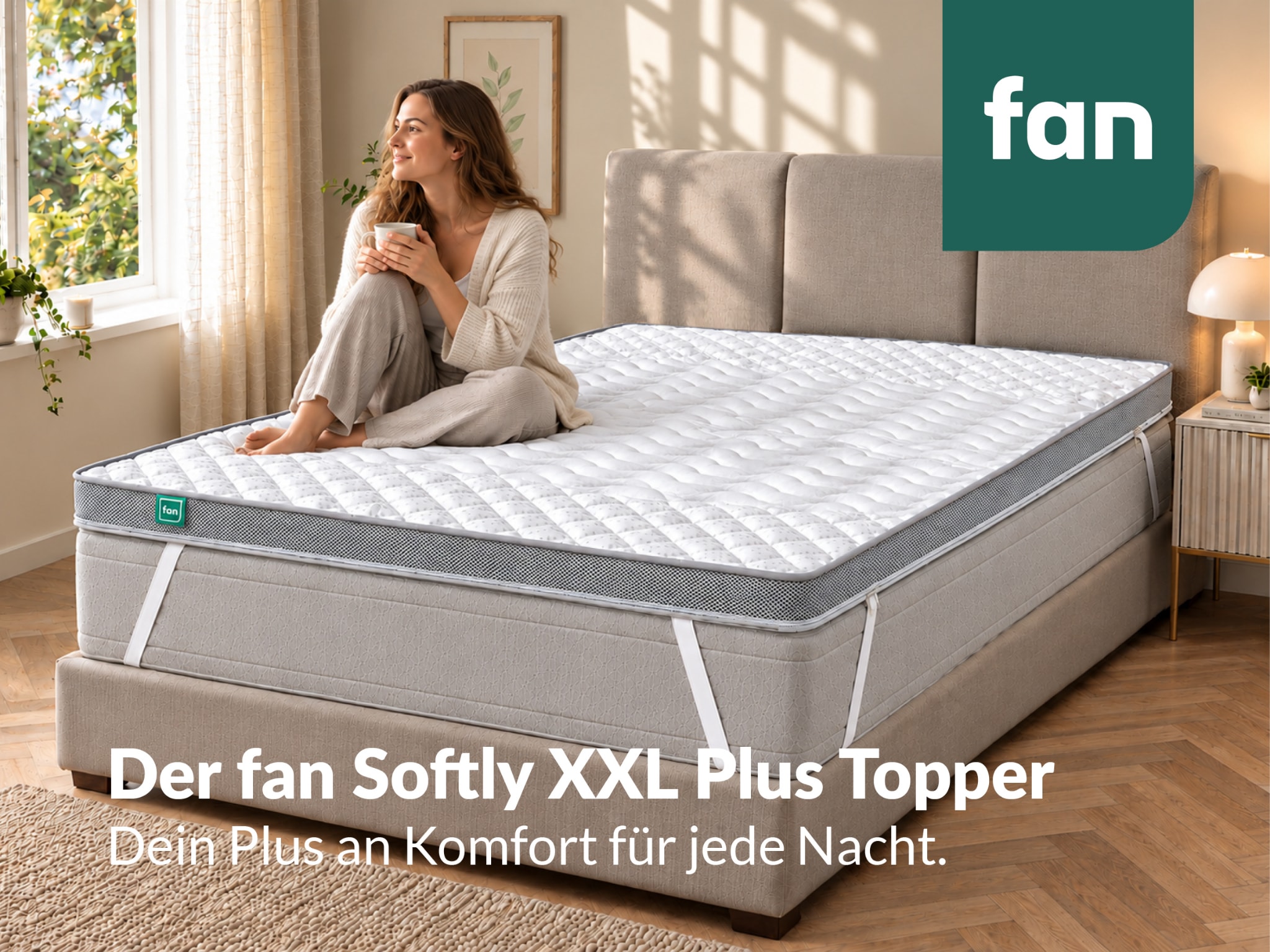 fan Topper »Softly XXL Plus, Topper 90x200, 140x200 cm und weitere Grössen« Kundenliebling, über 1500 positive Bewertungen >Made in Germany<