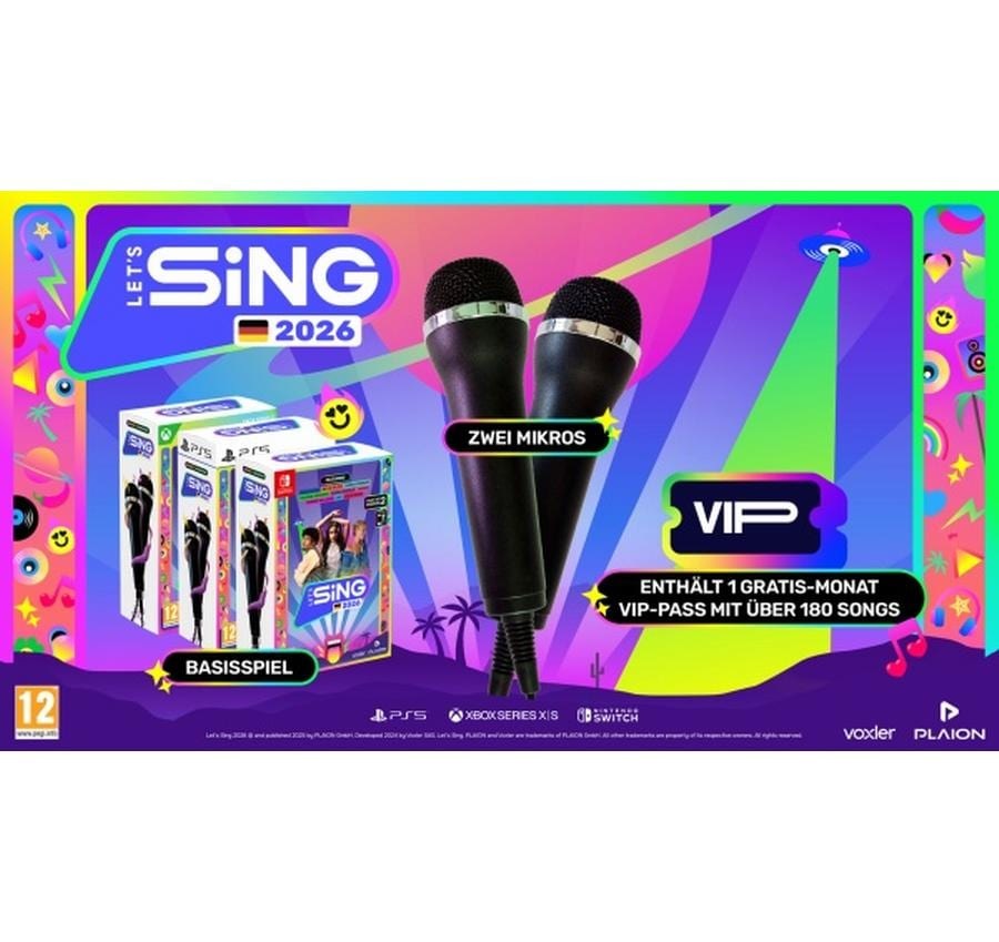   Logiciel de jeu »GAME Let's Sing 2026 + 2 Mics für PS5 German Version« PlayStation 5