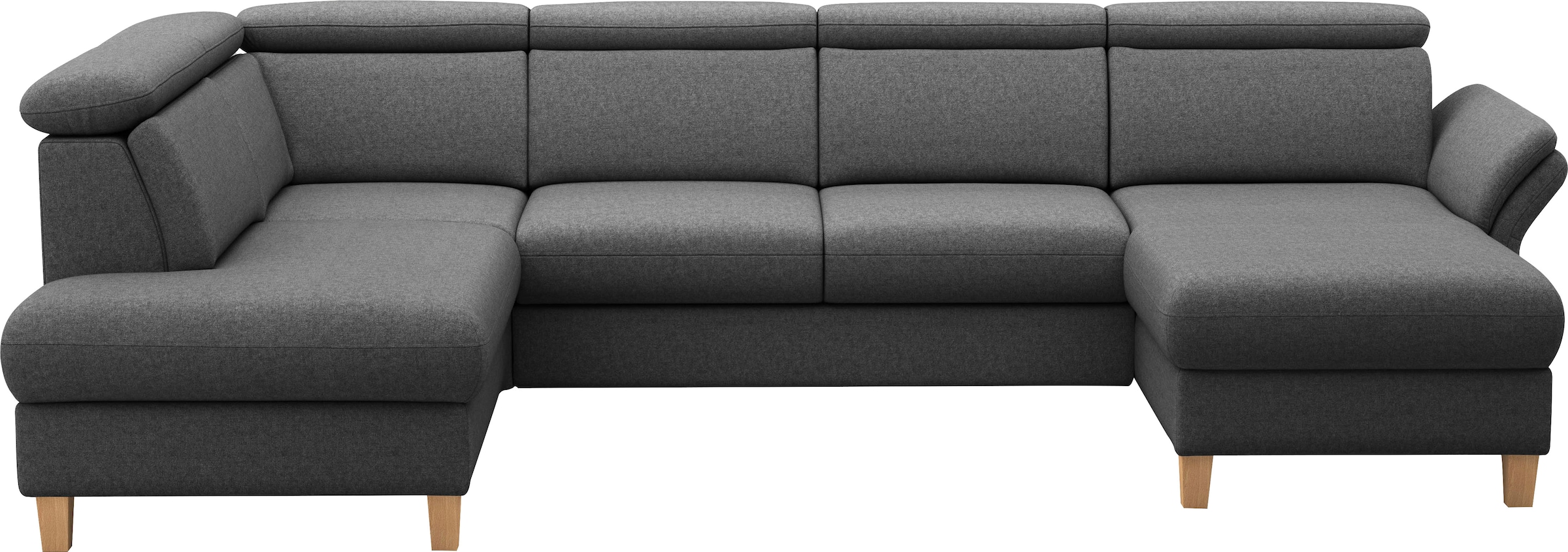 Home affaire Paysage de salon »Glendale, U-Form« inkl. Kopfteilverstellung, wahlweise mit Vorziehsitz und Bettkasten