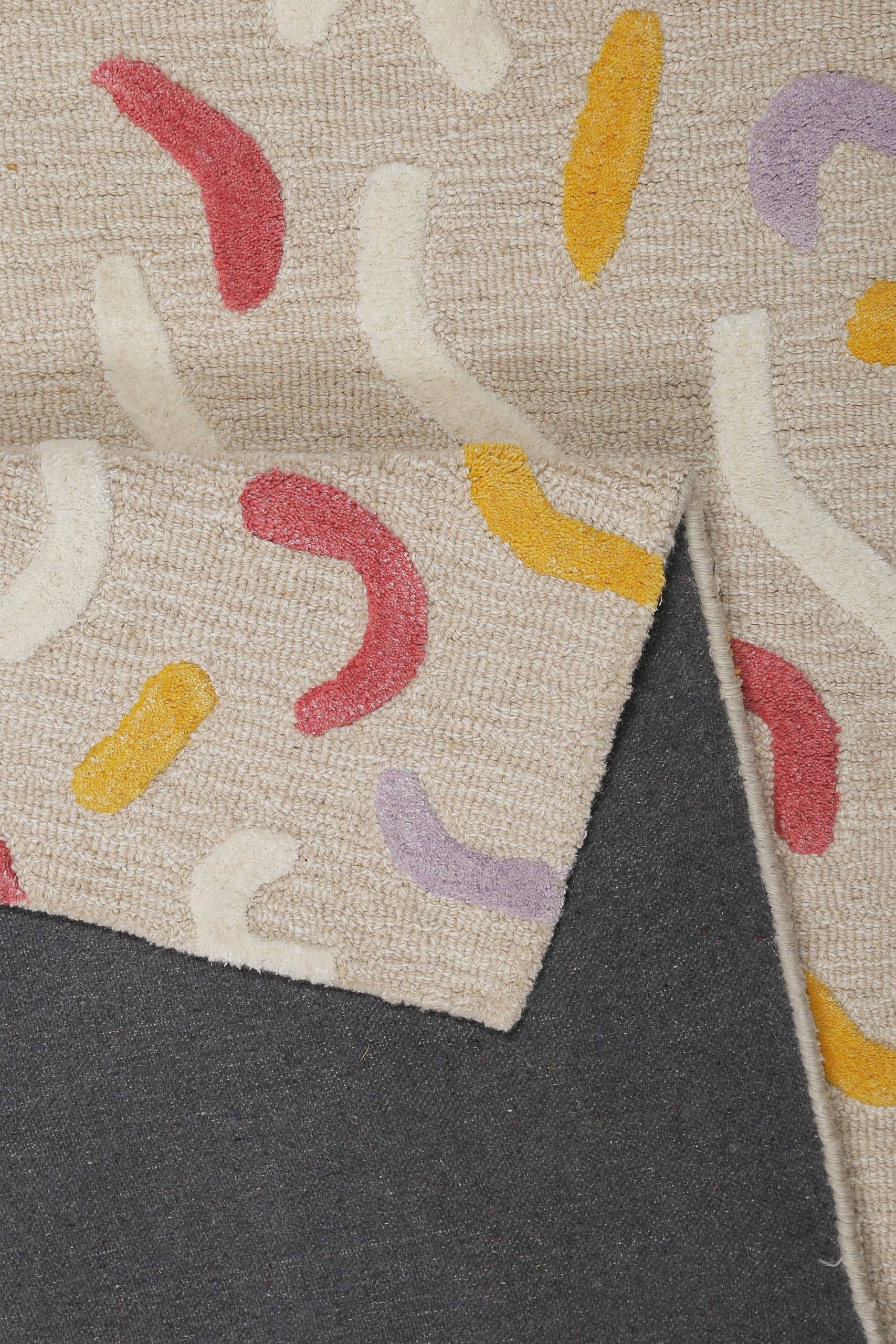 SMART KIDS Tapis pour enfants »Confetti 2.0« Rectangulaire 16 mm Höhe Kinder- & Spielteppich, Hoch-Tief-Effekt, Schurwolle, Kinderzimmer