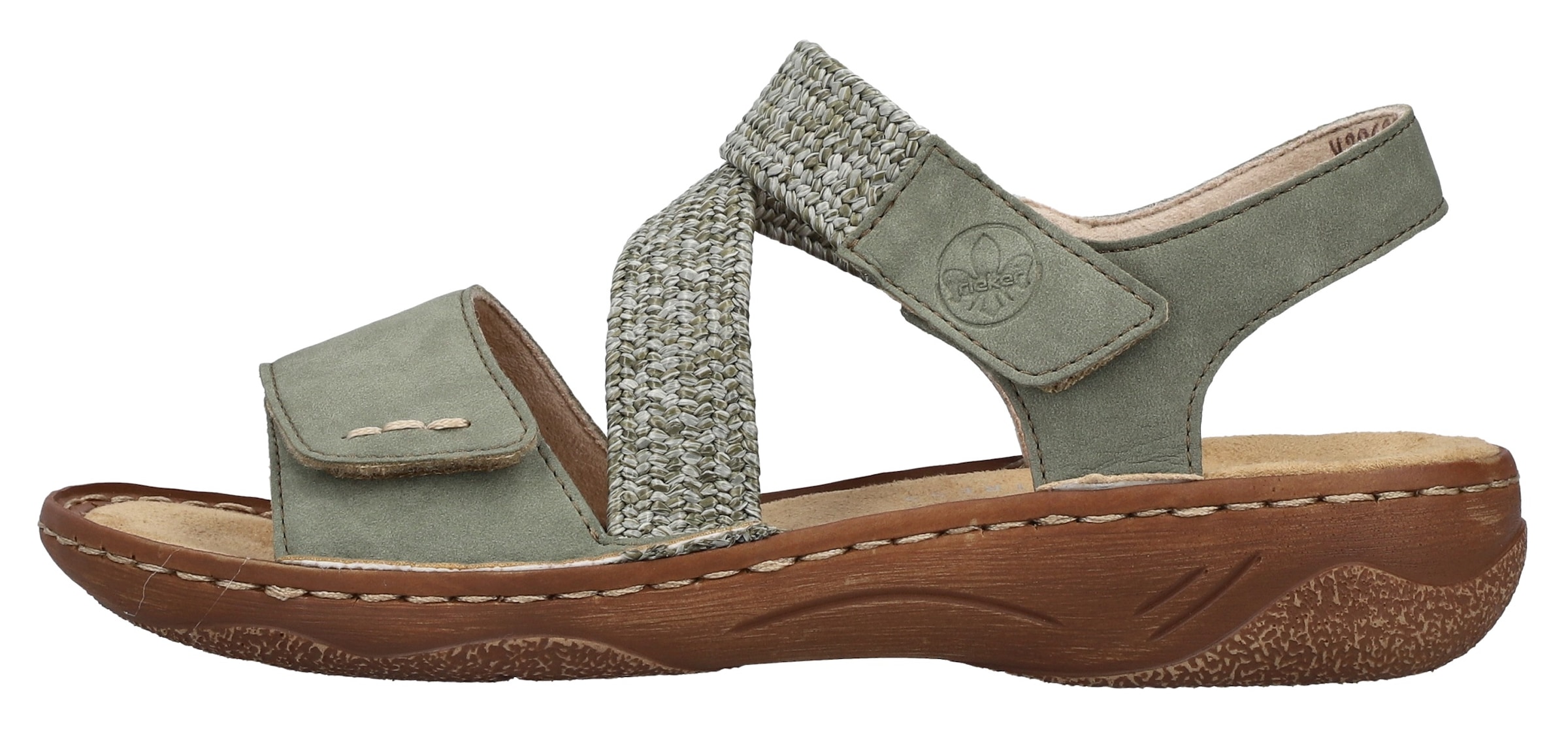 Rieker Sandale  Sommerschuh, Riemchensandale, Sandalette mit Klettverschlüsse