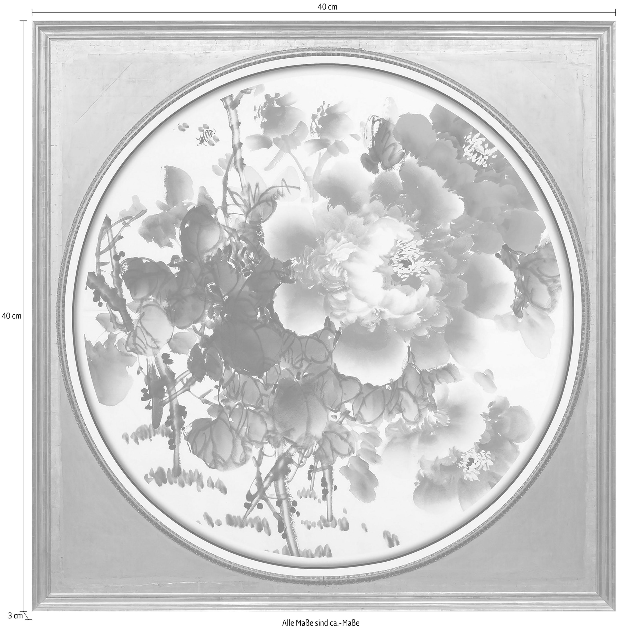 queence Acrylglasbild »Rote Blüten« Blumenbilder | Gemälde | Kunst | Pflanzen | Pflanzenbilder Fine Art-Print in Galeriequalität