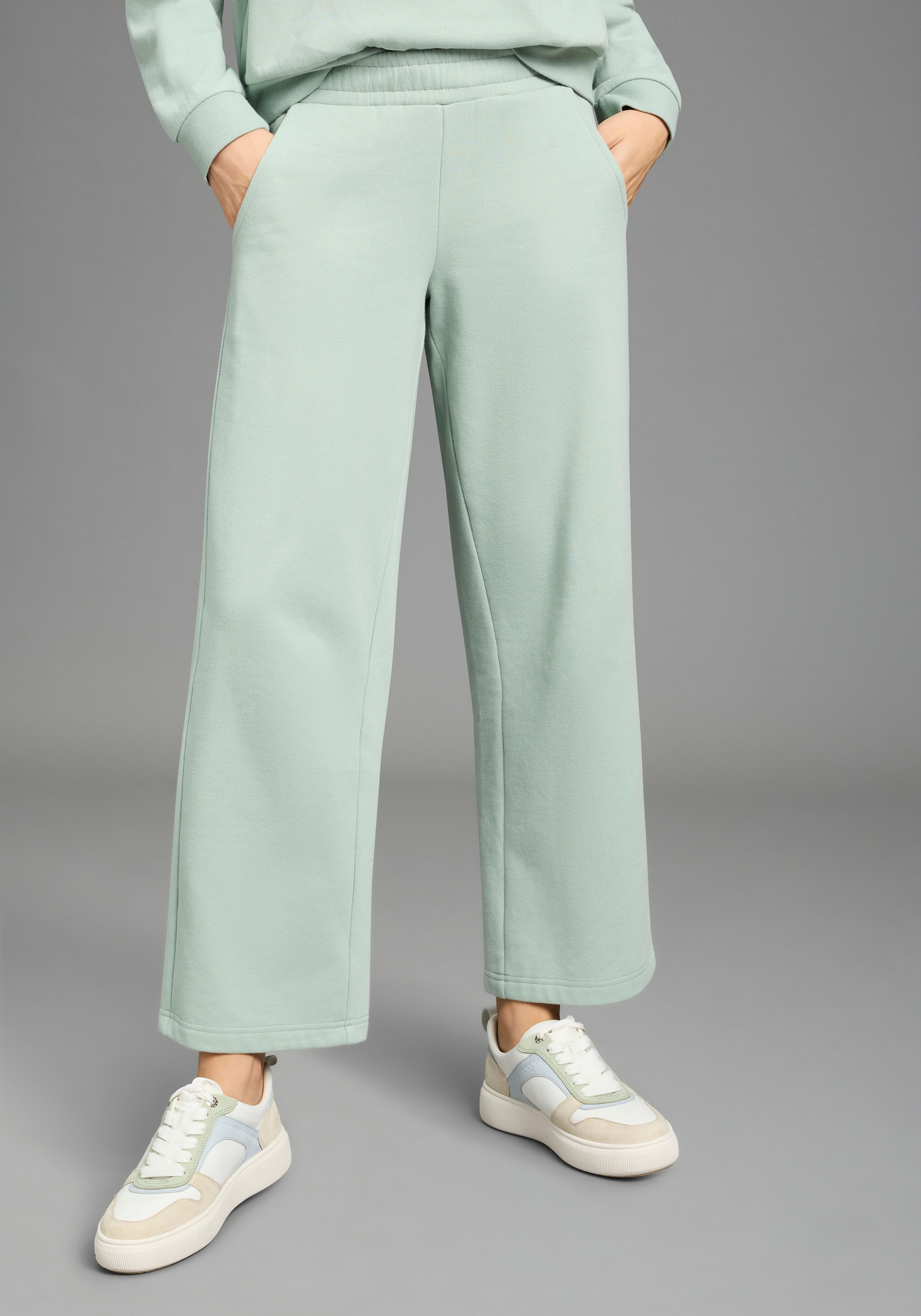 Flashlights Pantalon sweat  Sweathose mit hoher Leibhöhe, knöchellange gerade Beinform