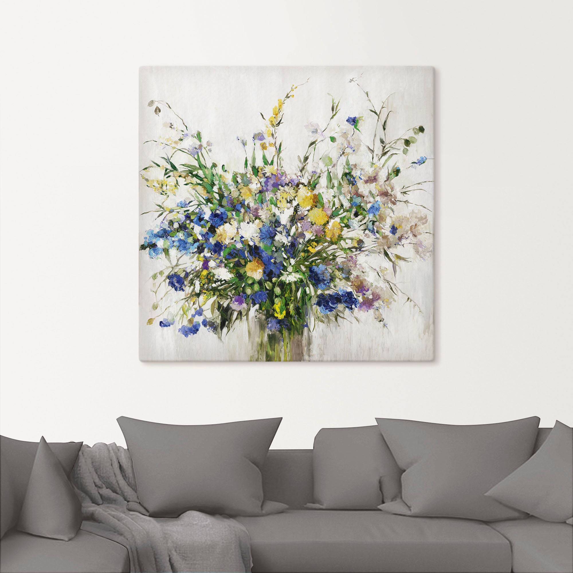 Artland Tableau sur toile »Wildblumenstrauss« 1 cuis tlg. auf Holzrahmen gespannt