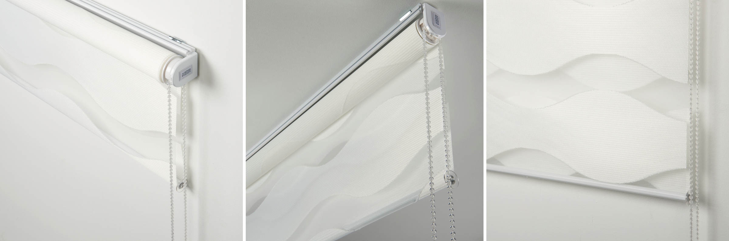 SCHÖNER WOHNEN-Kollektion Doppelrollo »Tilda« transparent Sichtschutz mit Bohren/ohne Bohren freihängend geklemmt, silberne oder weisse Rollo-Technik