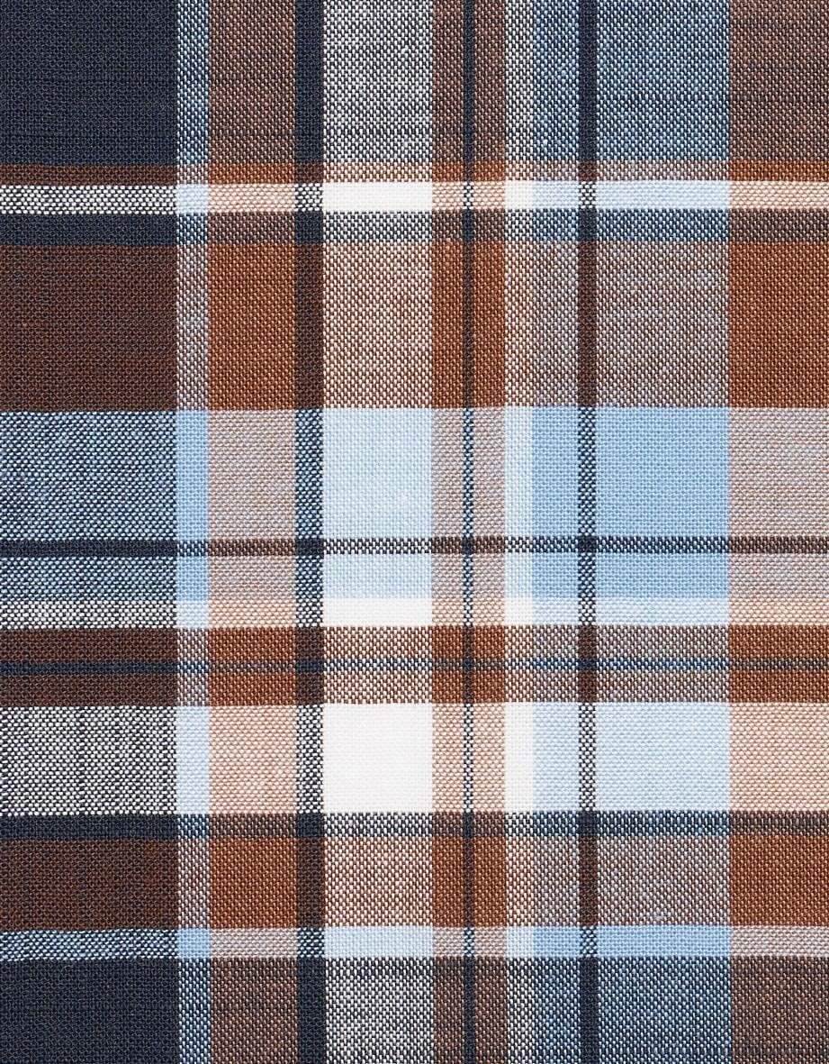 bugatti Kurzarmhemd mit Karo-Muster