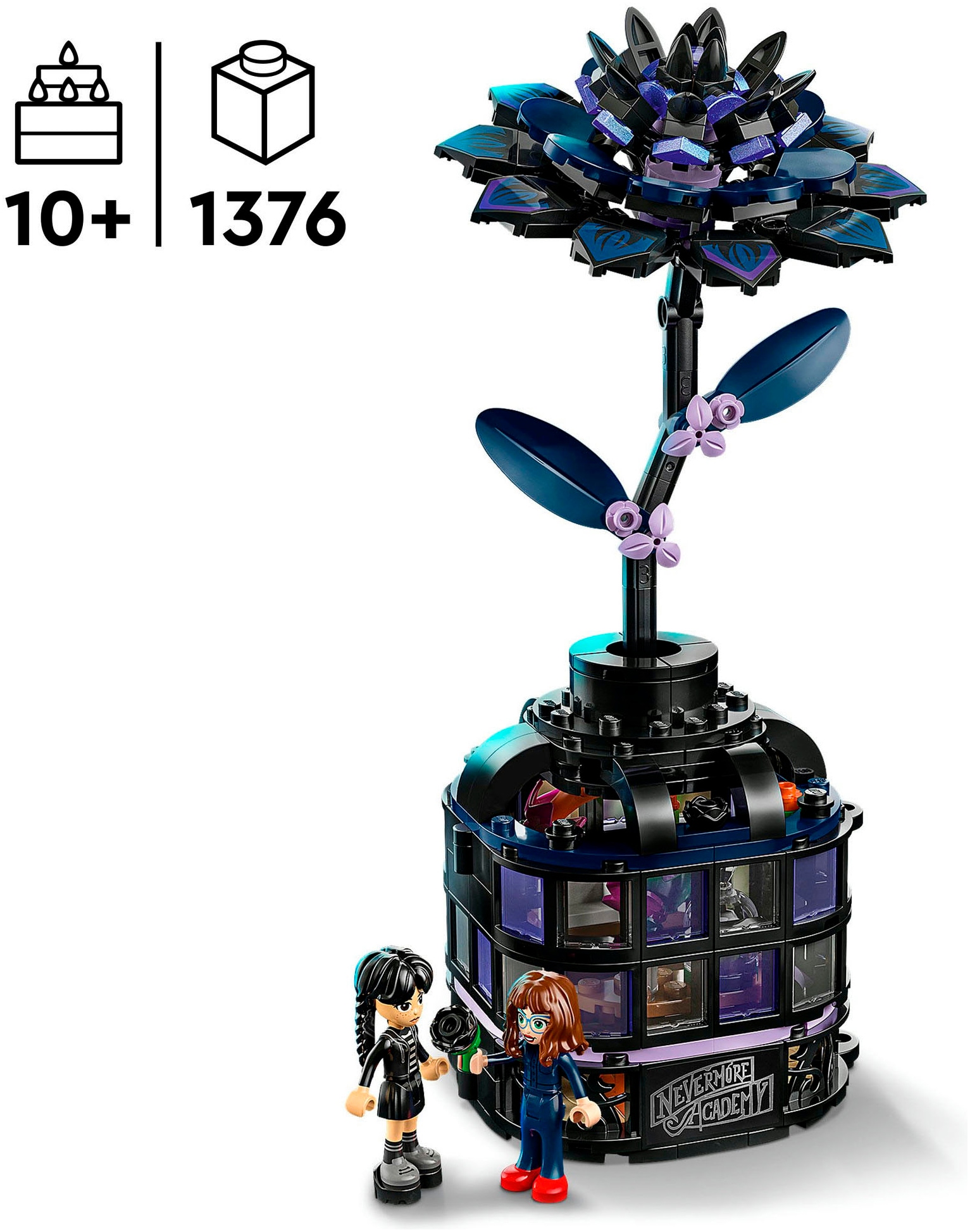 LEGO® Pions de construction »Schwarze Dahlie (76784), LEGO Wednesday« Made in Europe