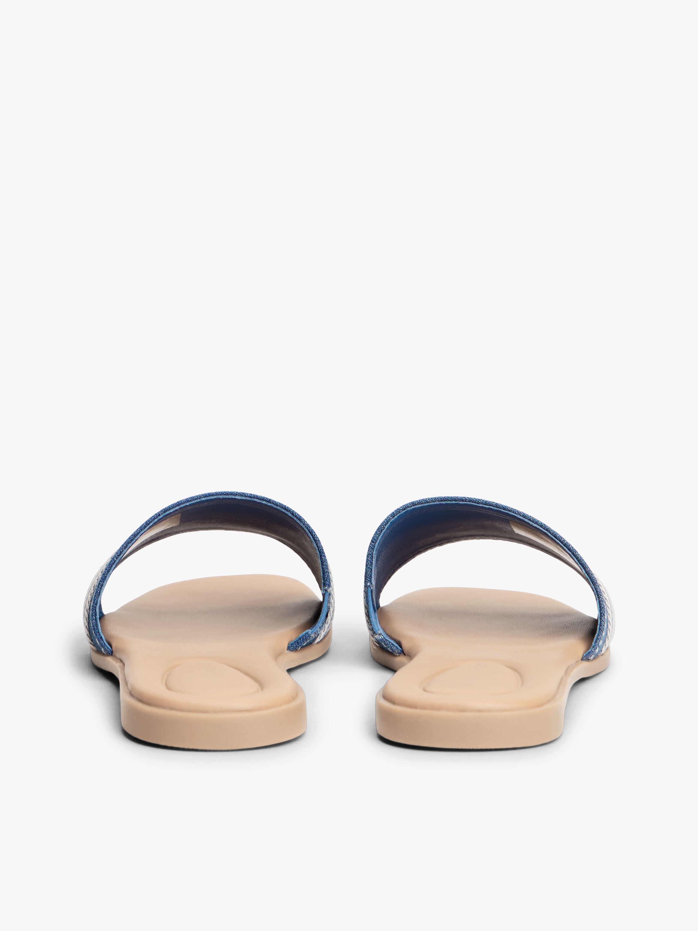 Tommy Hilfiger Pantolette »FLAT MULE WEBBING«  Chaussure d'été, ballerines avec garniture contrastée à la mode