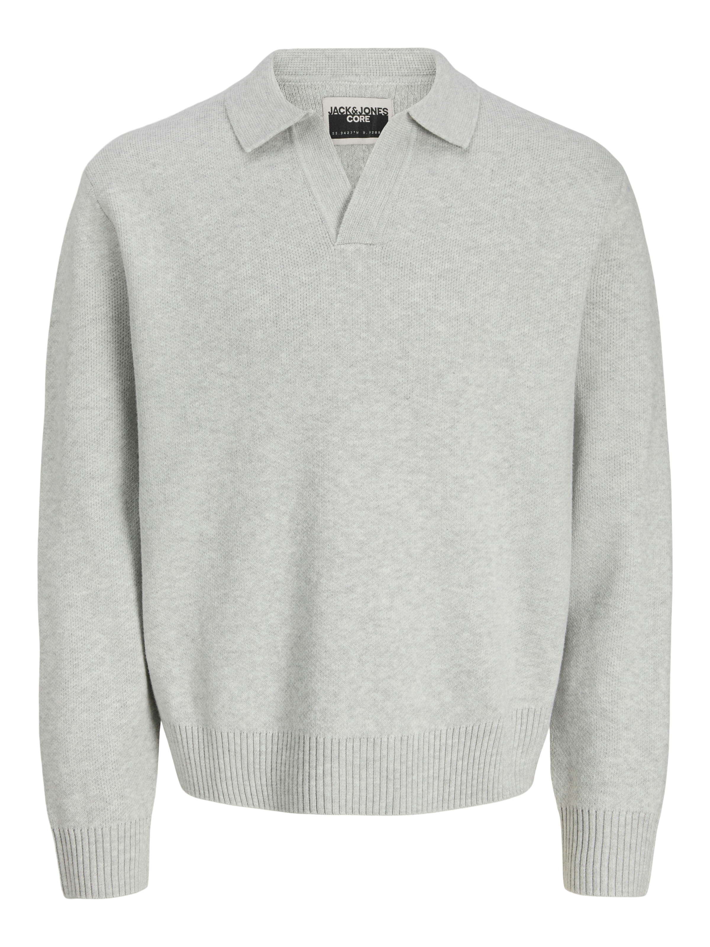 Jack & Jones Strickpullover »JCOCOVER KNIT SPLIT NECK POLO«