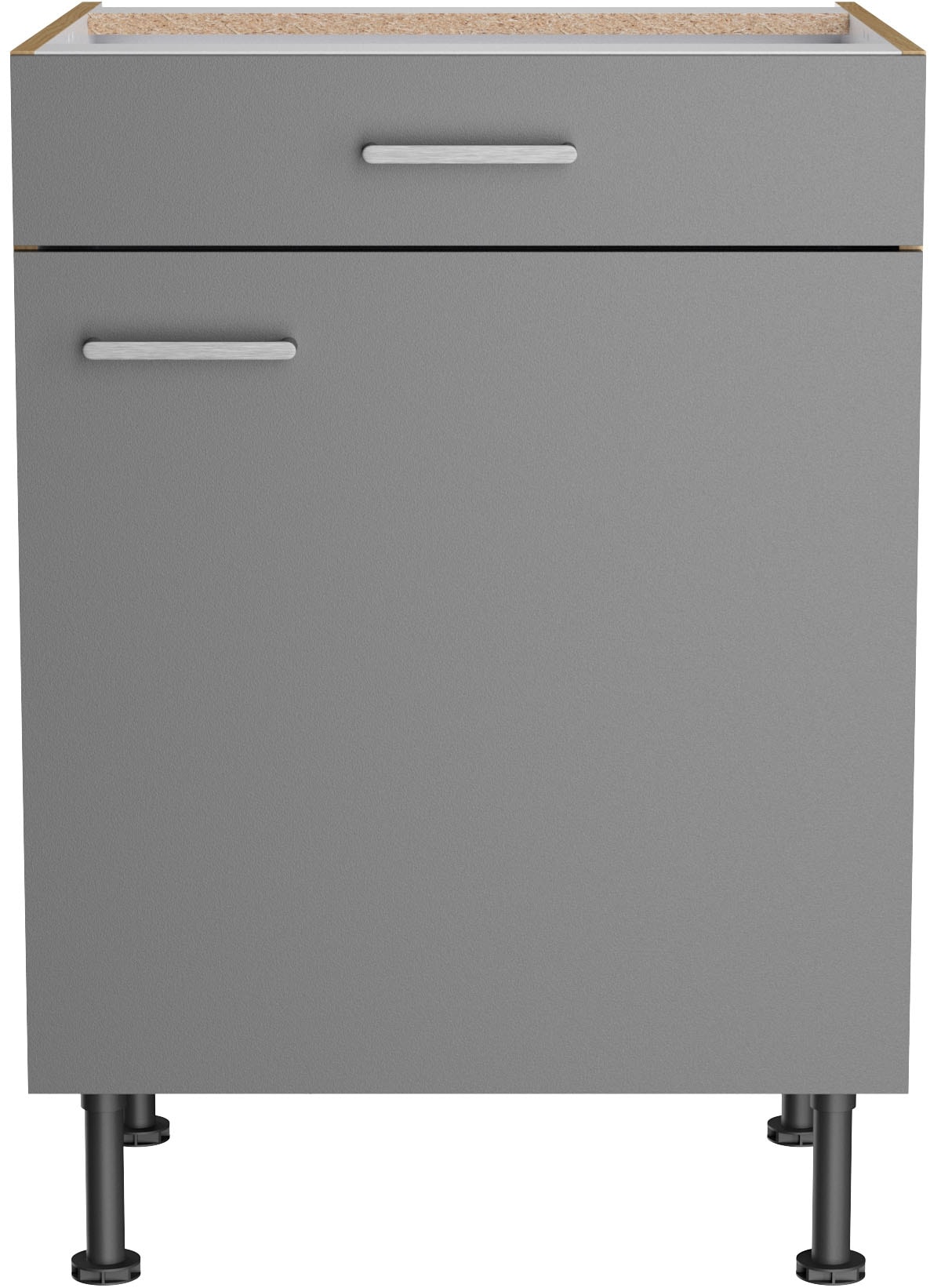 KOCHSTATION Unterschrank »KS-Lucy« Breite 60 cm, höhenverstellbare Füsse, Soft-Close