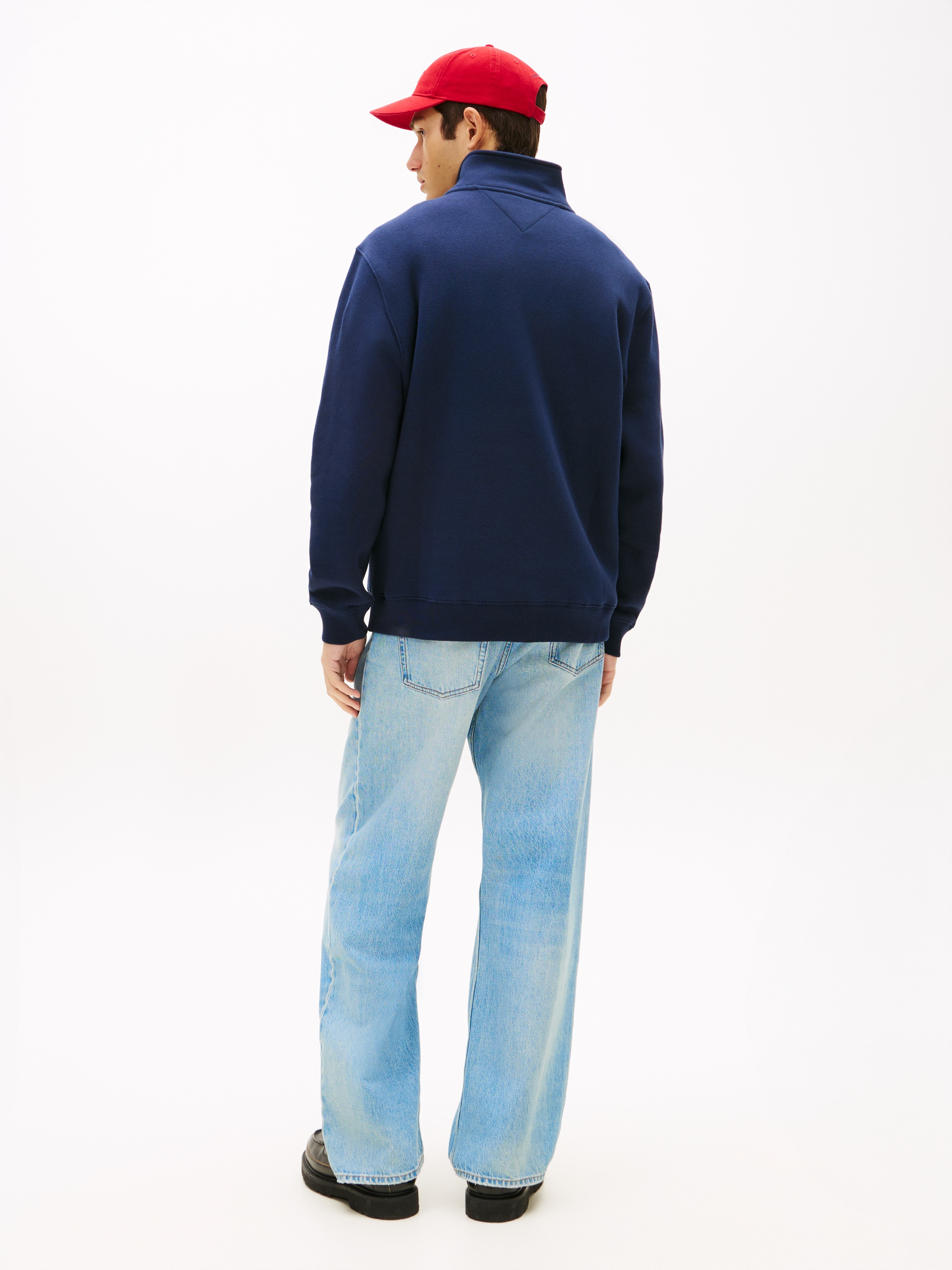 Tommy Jeans Sweatshirt »TJM REGULAR  FLEECE 1/4 ZIP MOCK NECK«, mit Fleece
