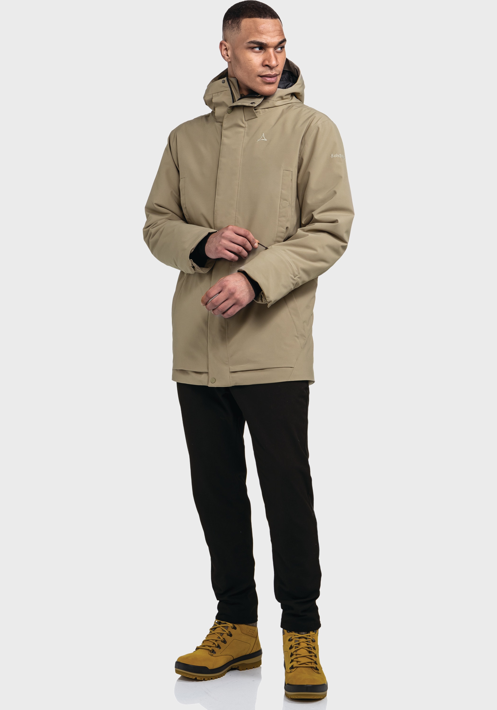 Schöffel Langjacke »Urban Ins Parka Style Crivat MNS« mit Kapuze