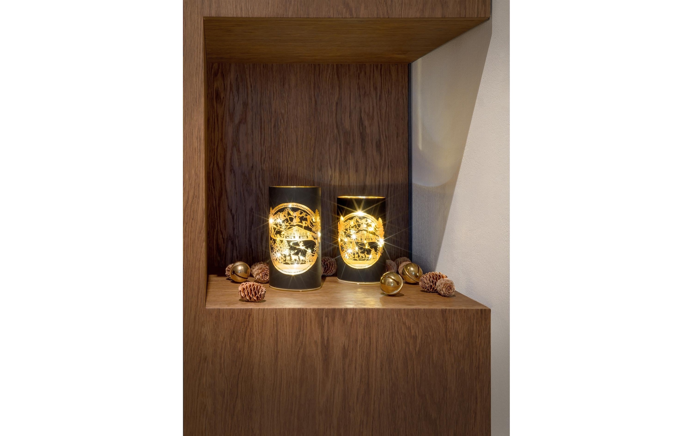 STT LED Windlicht »Swiss Alps M« LED-Modul Warmweiss