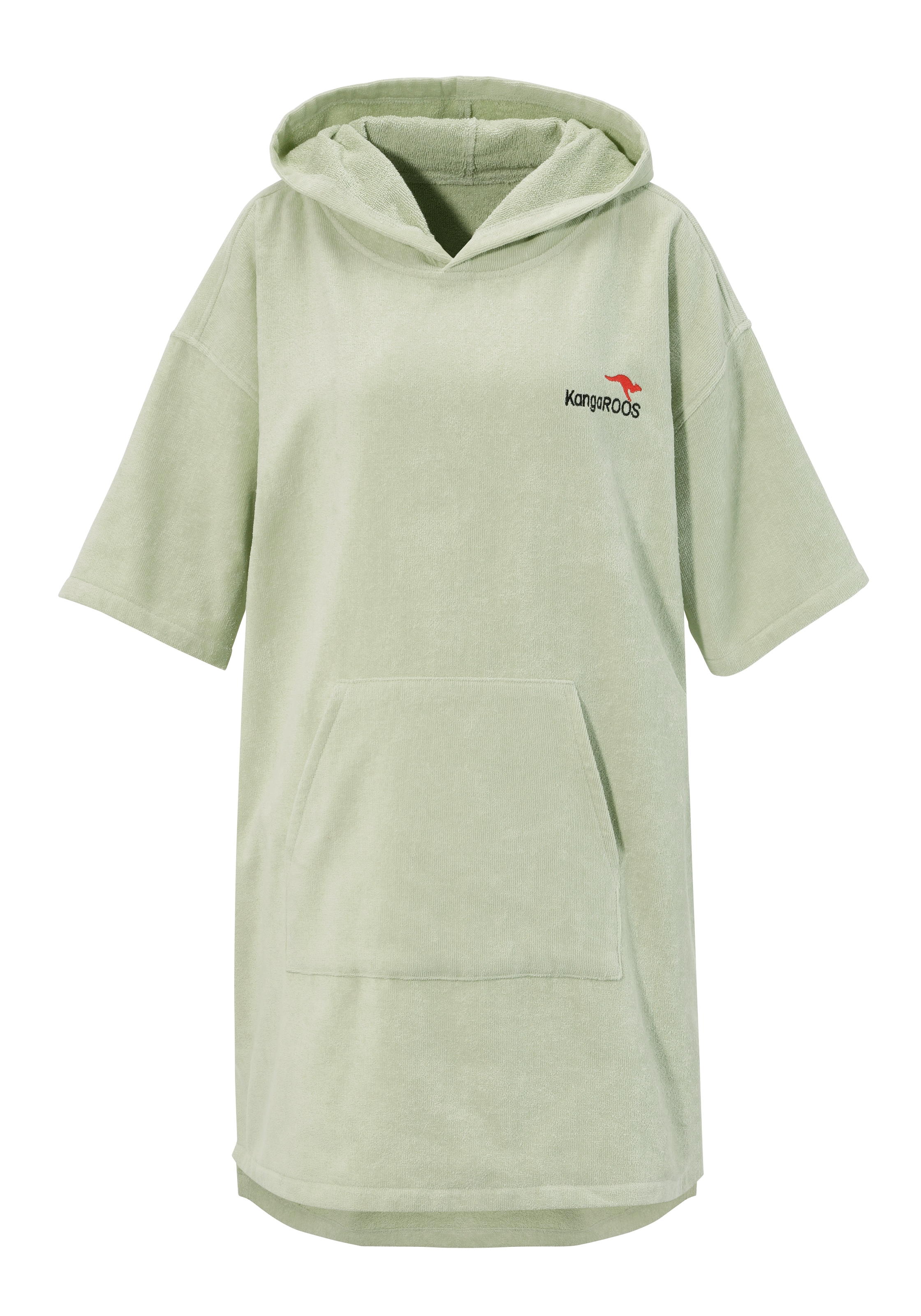 KangaROOS Badeponcho »Summer, ideal für Sauna, Spa & im Urlaub, Damen & Herren« 1 Stk. Surfponcho, mit Bauchtasche, 100% Baumwolle, Frottee