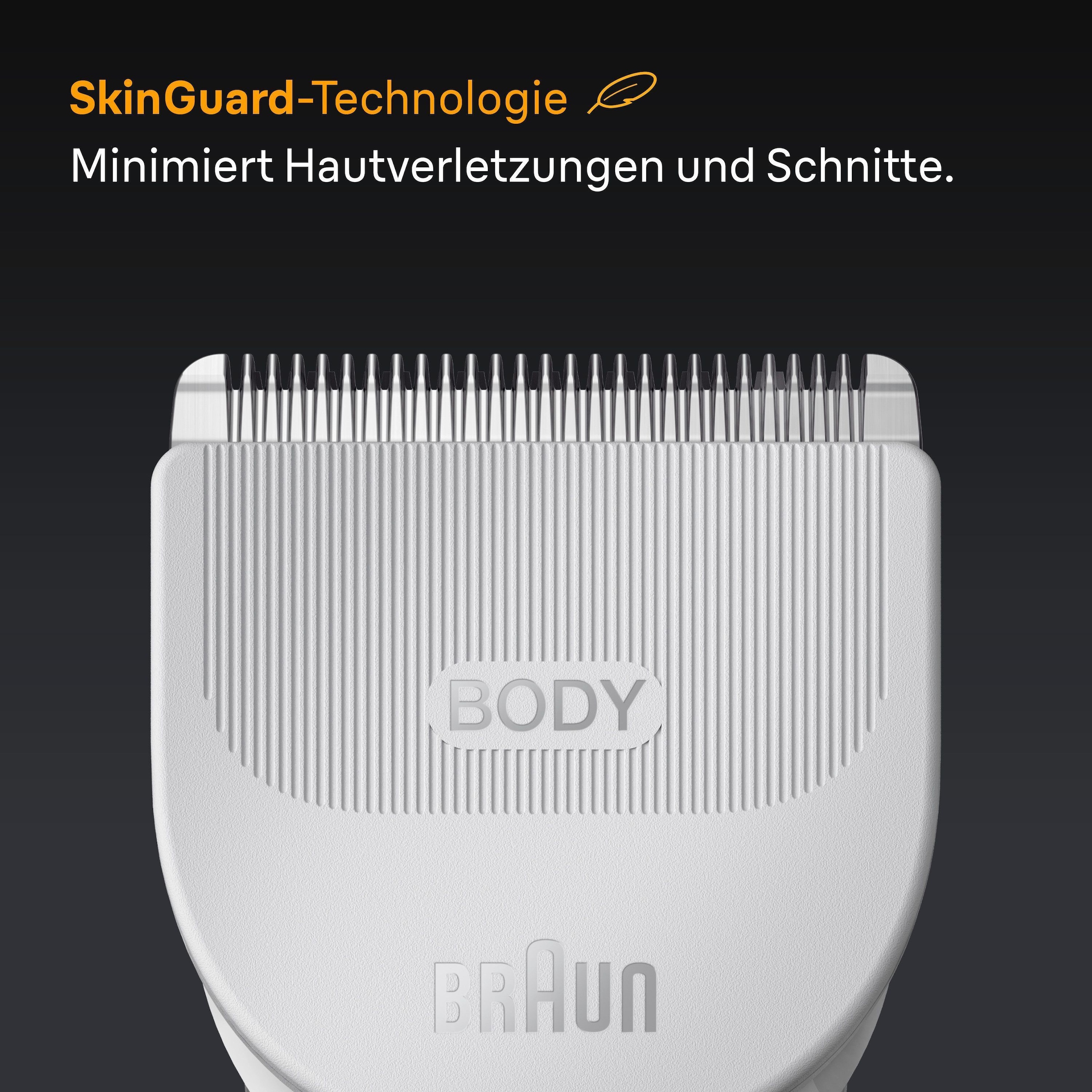 Braun Haarschneider »Body Groomer BG5500« Trimmen für empfindliche Bereiche, 100 Min Akkulaufzeit, wasserdicht