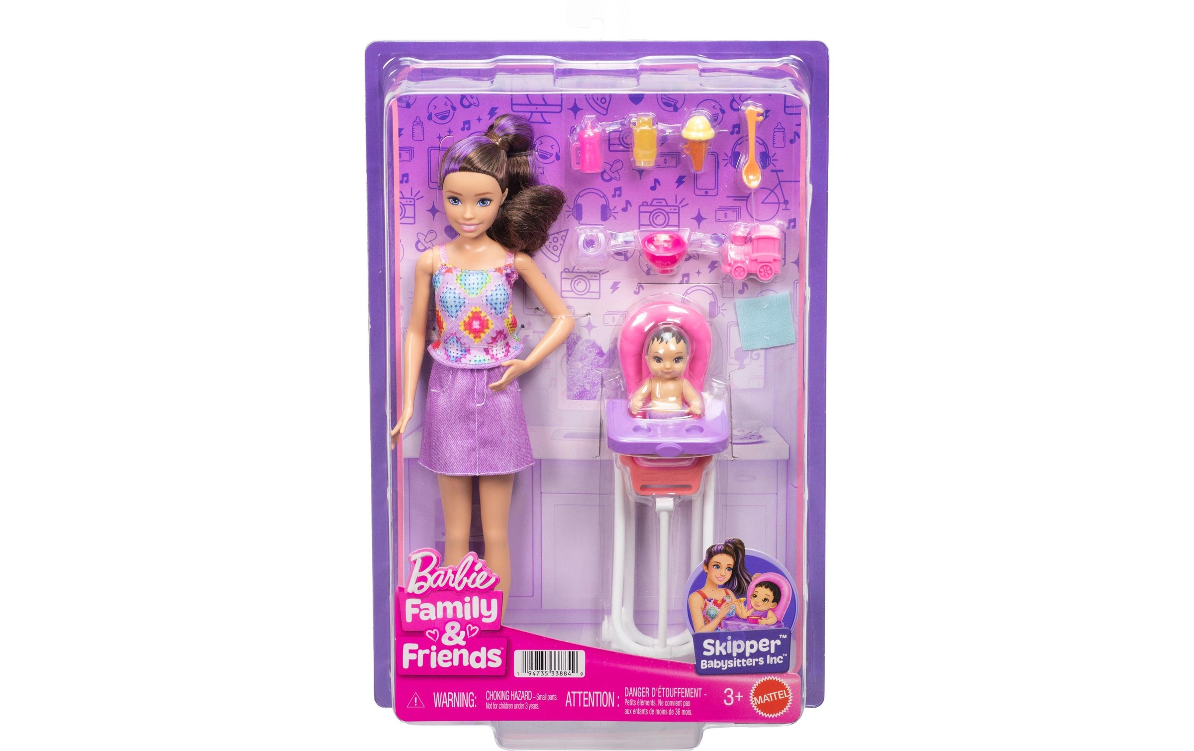 Barbie Monde de jeu »Barbie "Skipper Babysitters Inc." Hochstuhl Spielset«