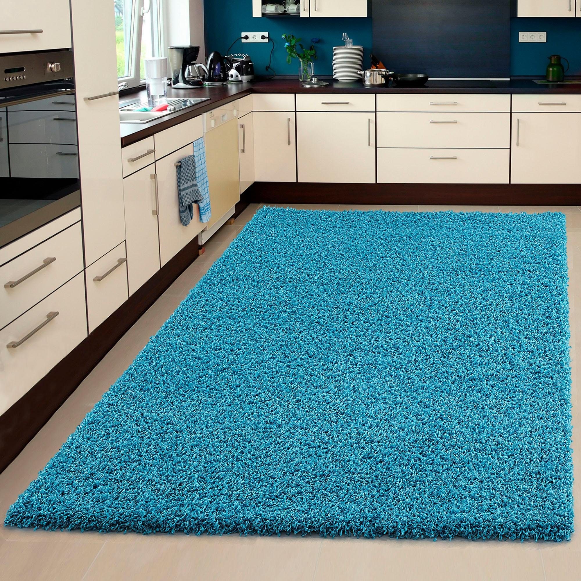 Sanat Tapis de sol à poils longs »LOCA« Rectangulaire 30 mm Höhe Wohnzimmer, Langflor, Shaggy, Schlafzimmer