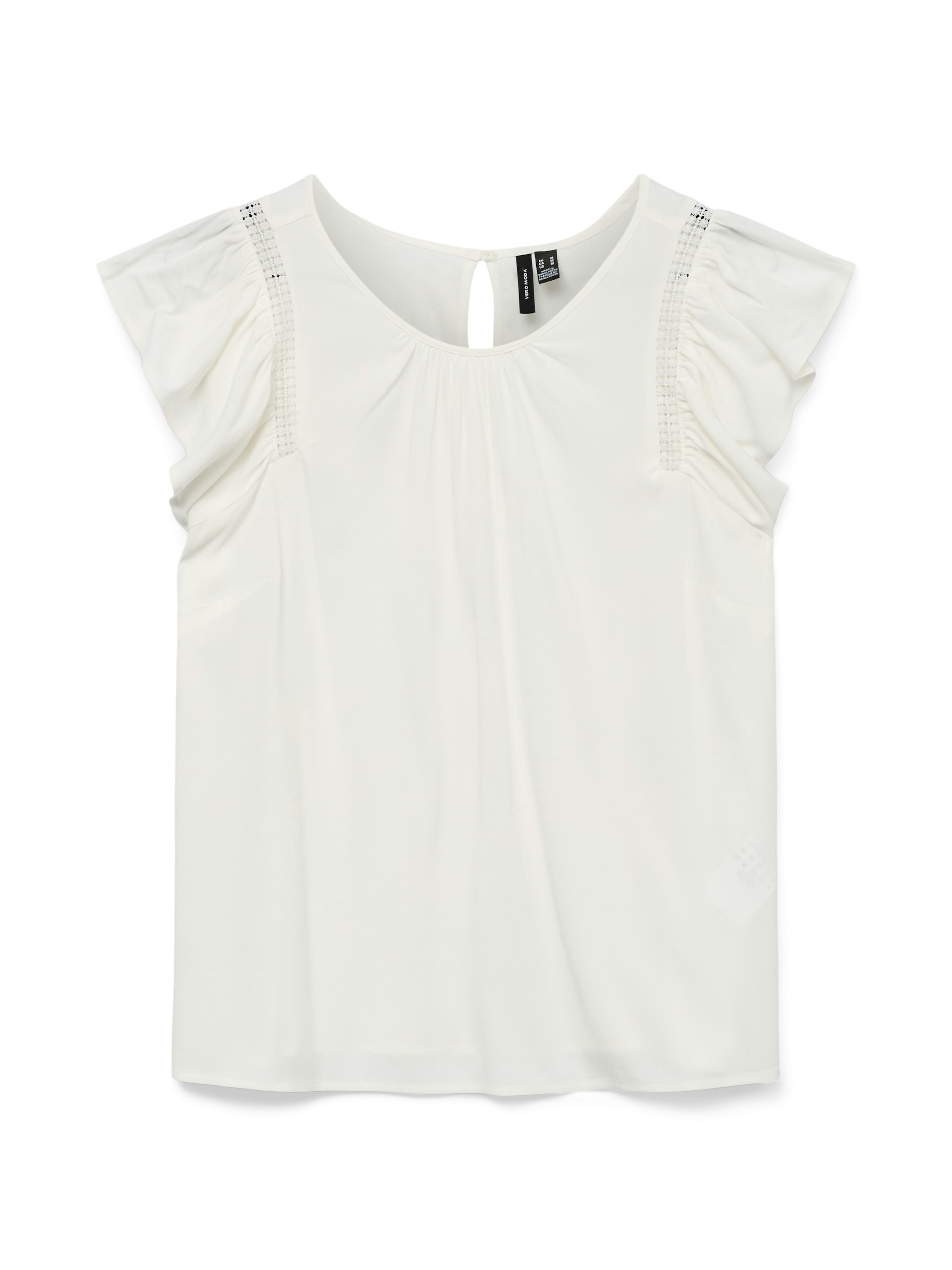 Vero Moda Kurzarmbluse »VMBELLA SS LACE TOP WVN GA NOOS«