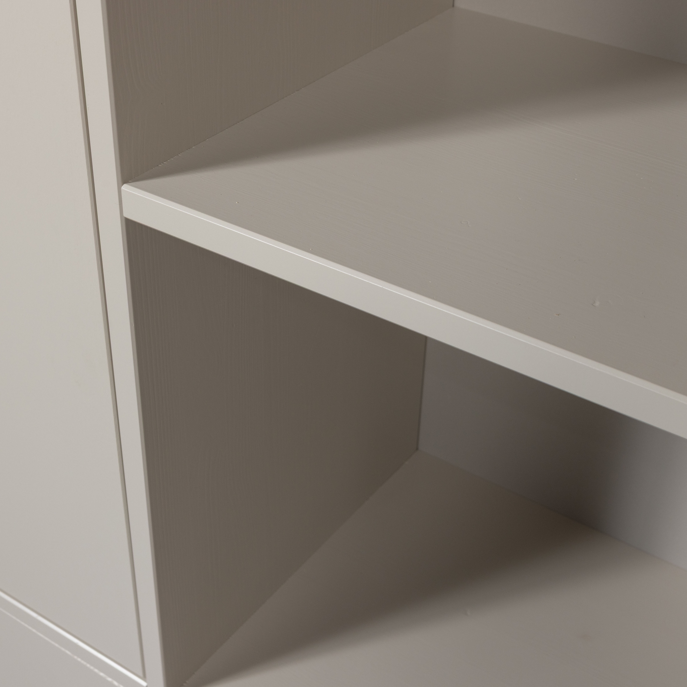 WOOOD Mehrzweckschrank »Meggy Kiefernholz mit Druckmechanismus B 108 x D 40 x H 215 cm« Tragkraft 10 kg pro Boden, sichtbare Maserung, einfach zu montieren