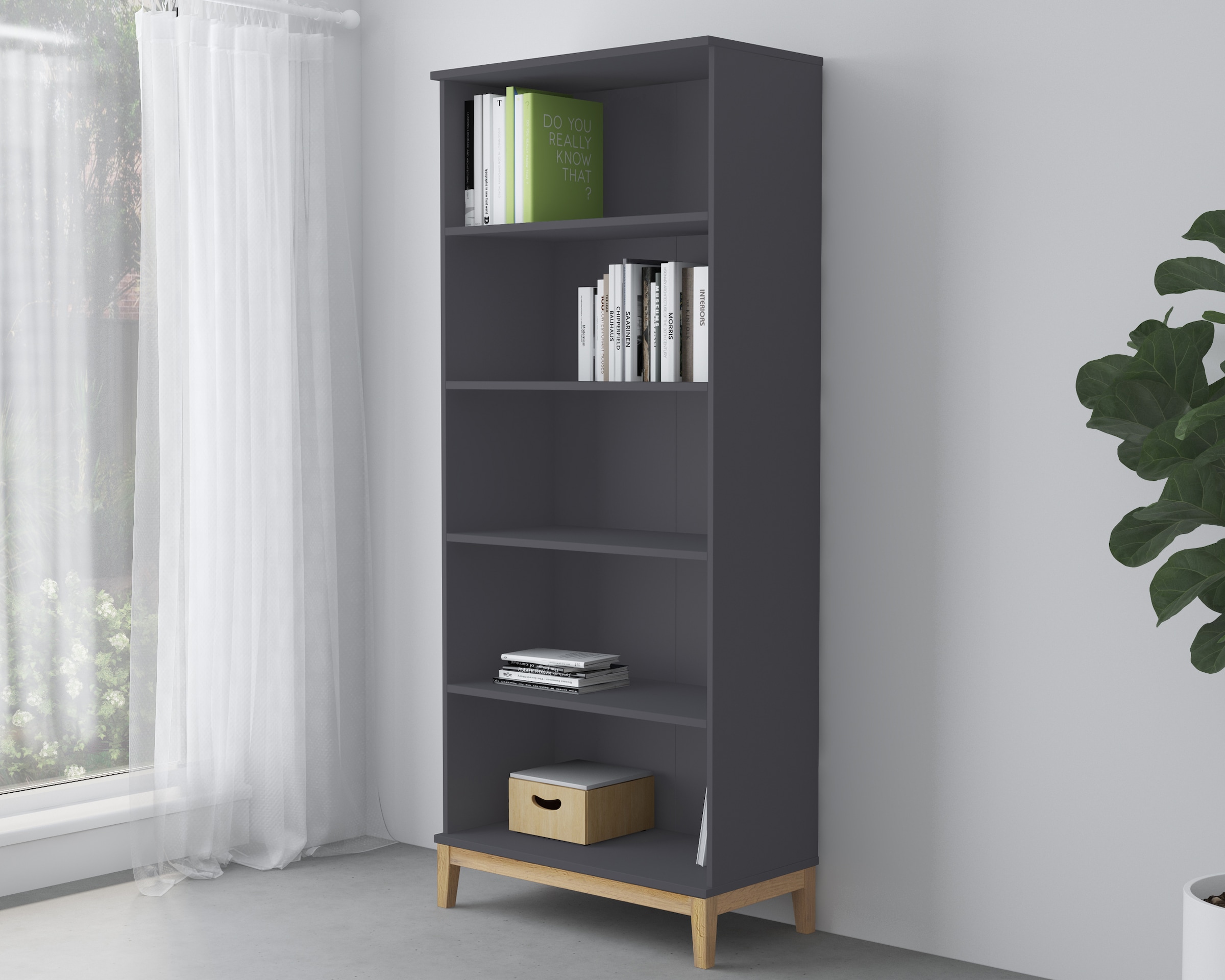 GOODproduct Bücherregal »Maryd« mit Untergestell in Holzoptik