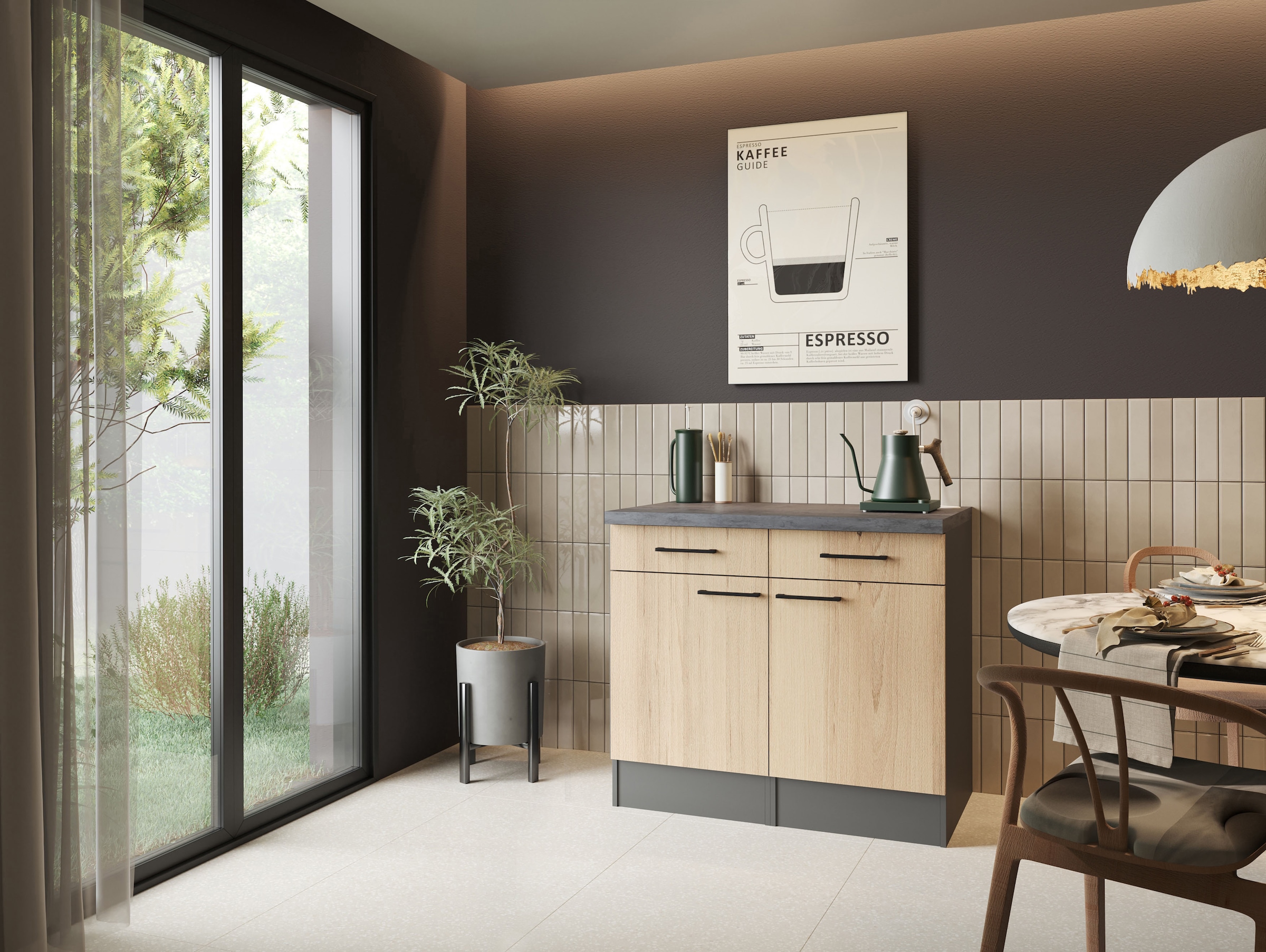RESPEKTA Buffet »Oliver« démonté, avec fonction Soft Close, largeur 100 cm