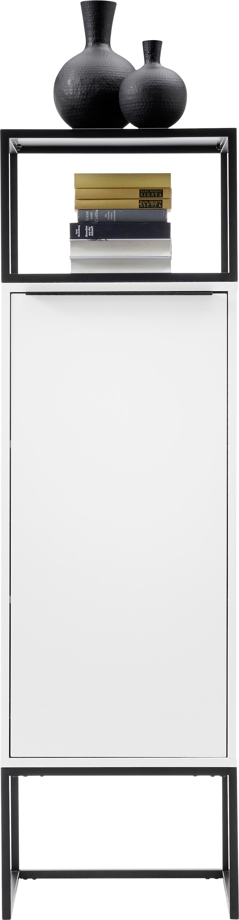 HBZ Buffet haut »Lille« 1 cuis tlg. mit LED-Beleuchtung, Wohnzimmerschrank in Eiche Artisan NB