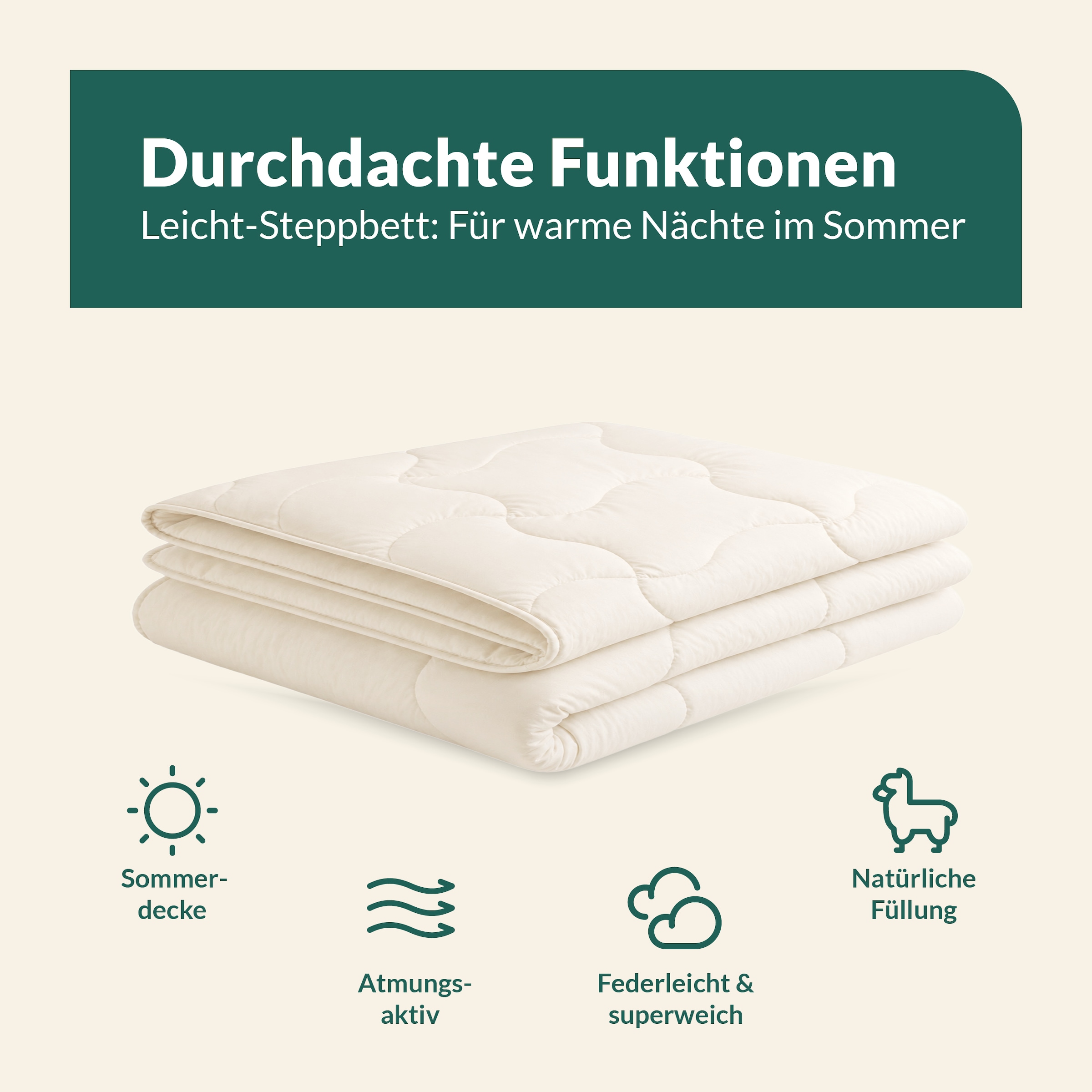 fan Naturhaarbettdecke »Baby Alpaka, Bettdecke in 135x200 und weiteren Grössen erhältlich« leicht Füllung 97% Alpaka & 3% sonstige Faser 1 Stk. tlg. Bettdecke aus Naturhaar hergestellt in Deutschland
